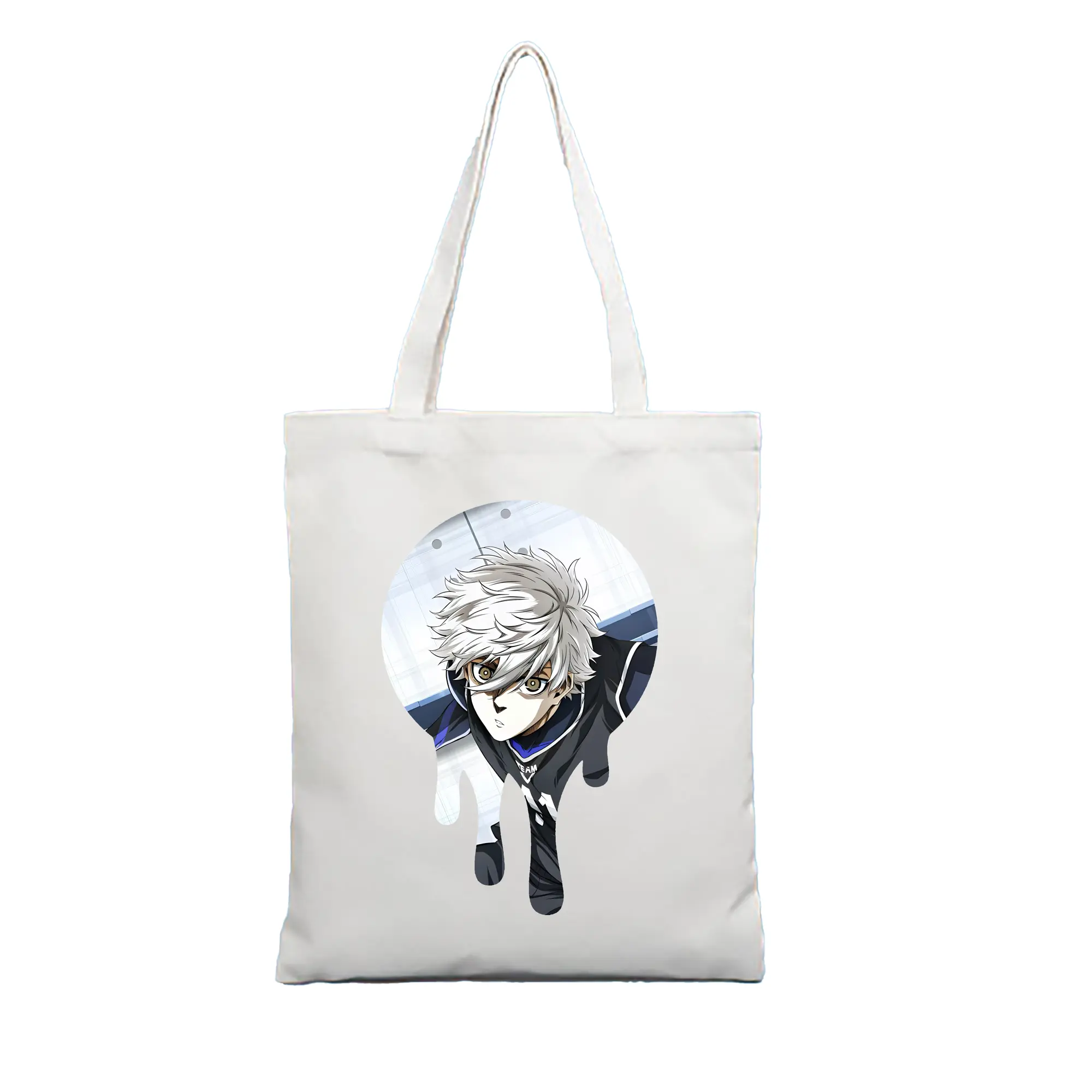ブルーロック グッズ 凪 誠士郎 - 縦型キャンバス手提げバッグ（トートバッグ） ・ キャンバス素材 ・ ショッピング用 ・ 軽量 丈夫 お手入れ簡単