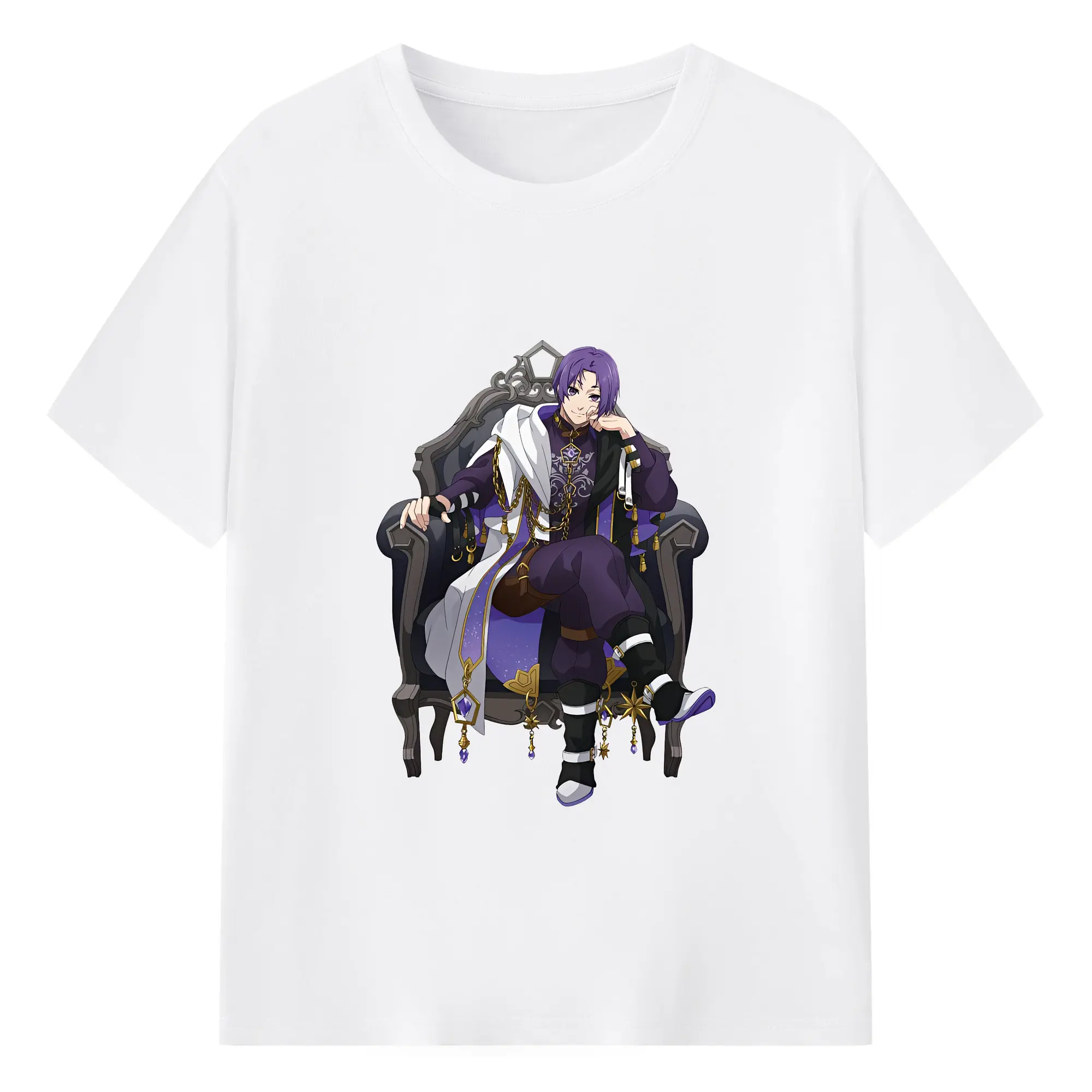 ブルーロック グッズ 御影 玲王 - 綿100％ 半袖Tシャツ ・ フロントプリント ・ 快適 通気性 ・ 日常使い 散歩 スポーツ用