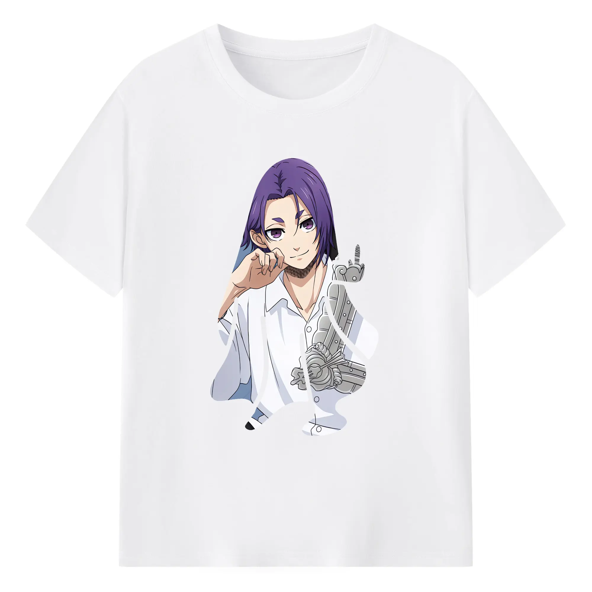 ブルーロック グッズ 御影 玲王 - 綿100％ 半袖Tシャツ ・ フロントプリント ・ 快適 通気性 ・ 日常使い 散歩 スポーツ用