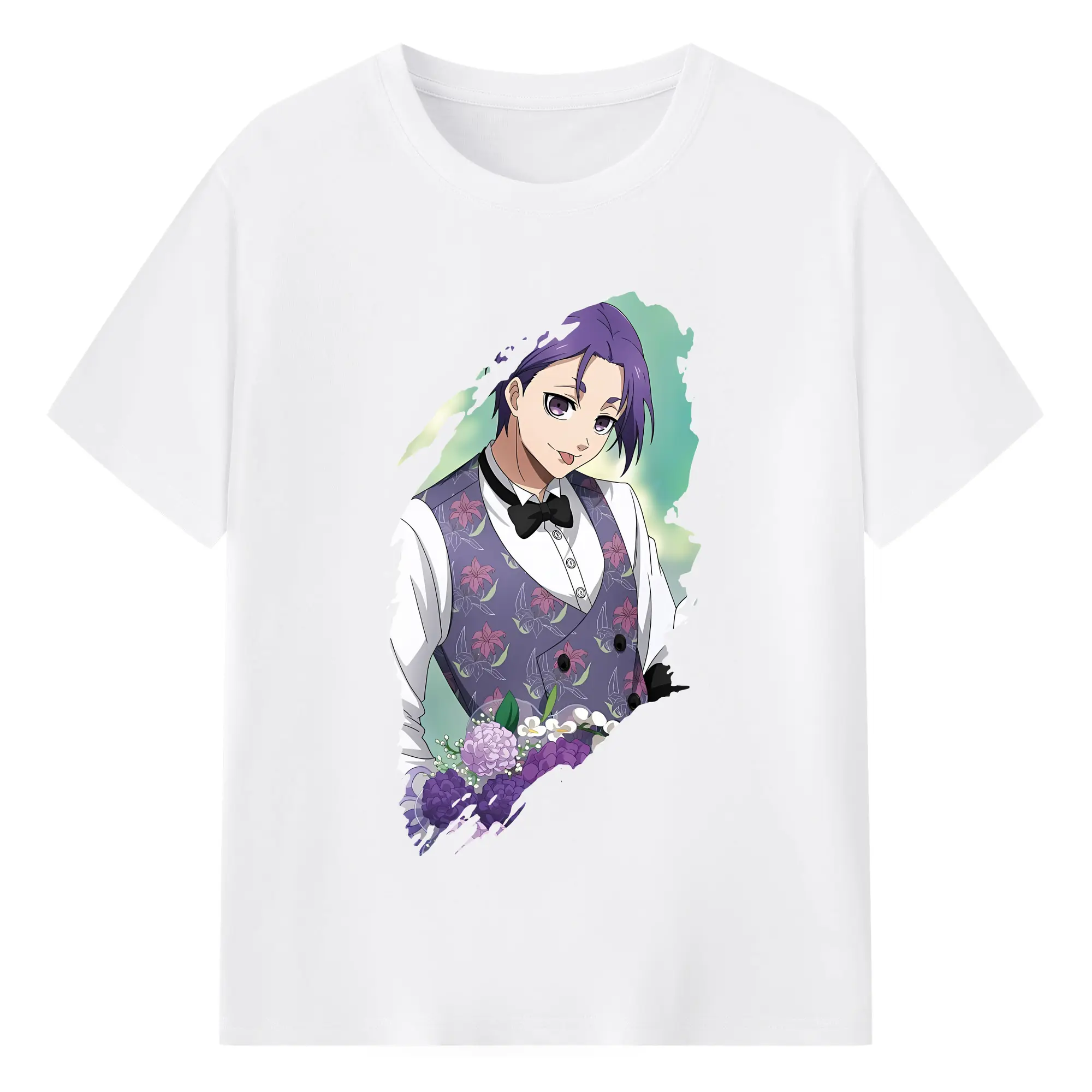 ブルーロック グッズ 御影 玲王 - 綿100％ 半袖Tシャツ ・ フロントプリント ・ 快適 通気性 ・ 日常使い 散歩 スポーツ用