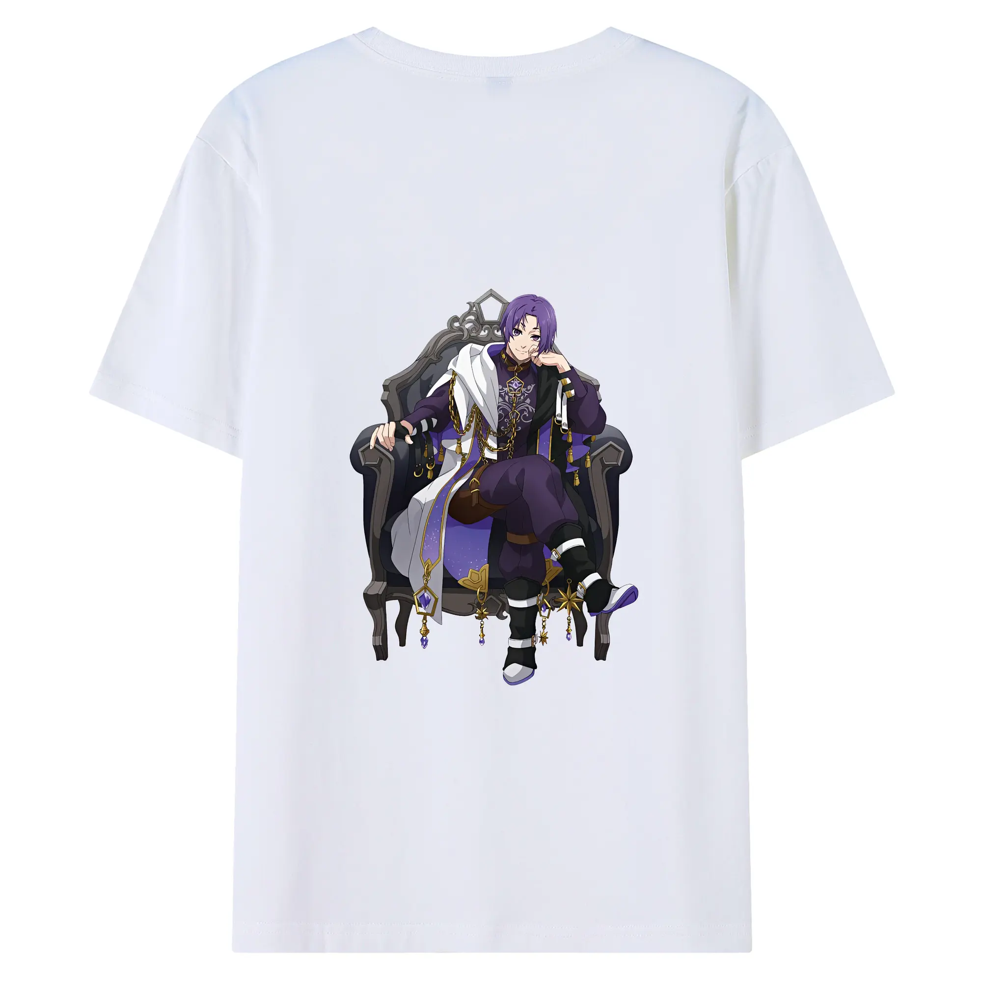 ブルーロック グッズ 御影 玲王 - 綿100％ 半袖Tシャツ ・ バックプリント ・ 快適 通気性 ・ 日常使い 散歩 スポーツ用