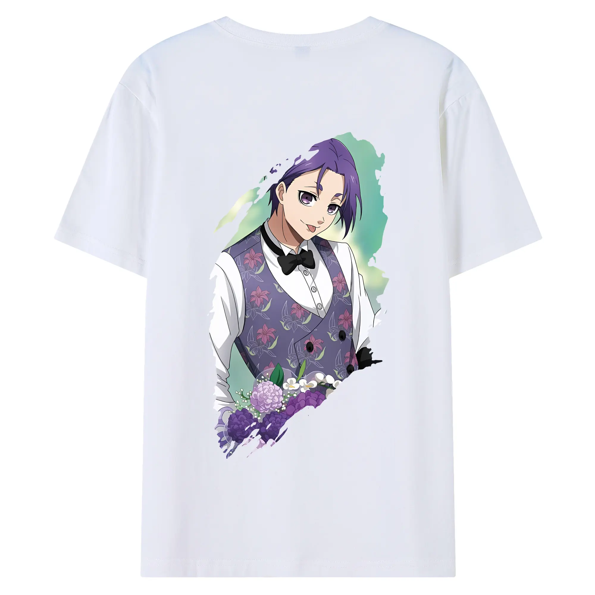 ブルーロック グッズ 御影 玲王 - 綿100％ 半袖Tシャツ ・ バックプリント ・ 快適 通気性 ・ 日常使い 散歩 スポーツ用