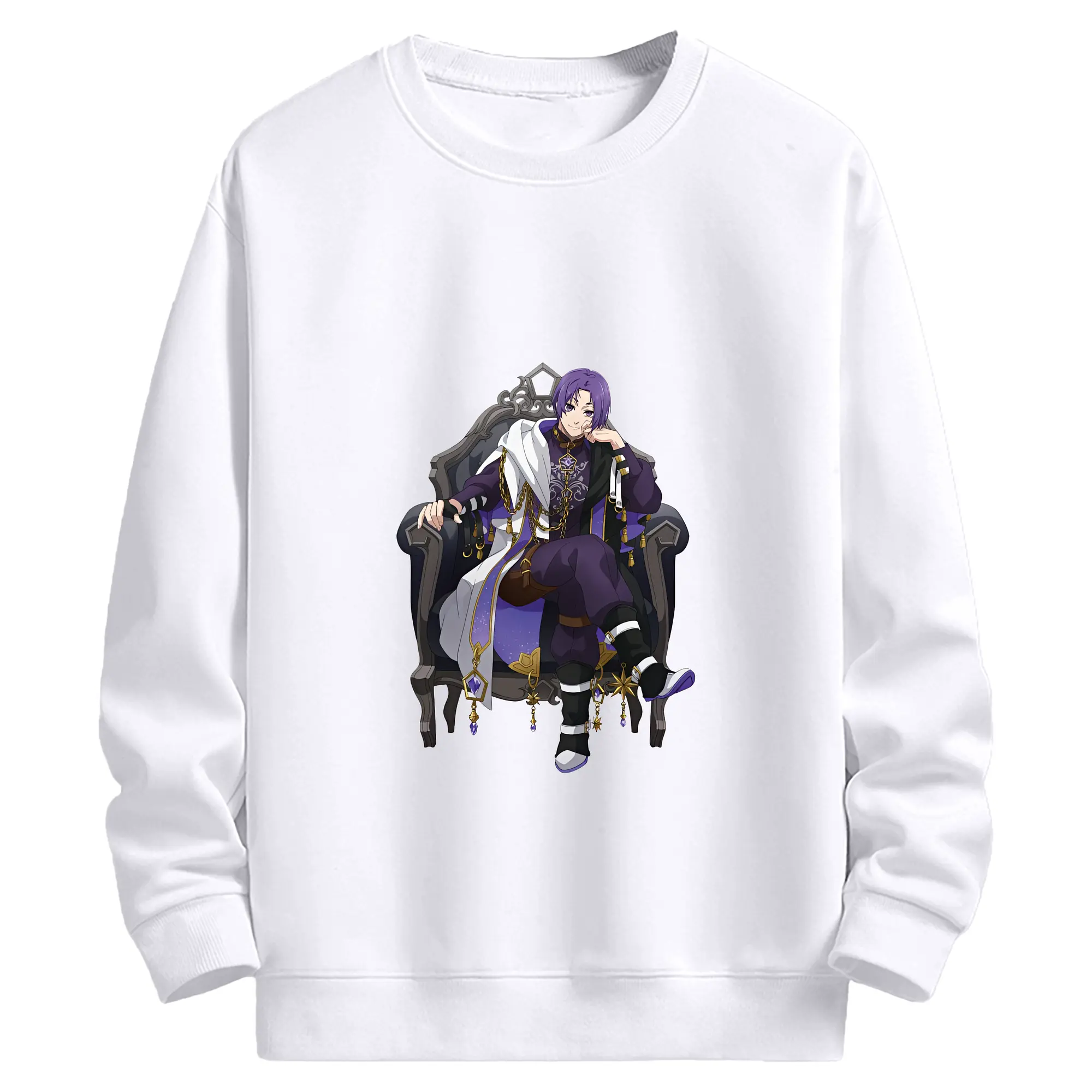 ブルーロック グッズ 御影 玲王 - 高品質 クルーネック スウェット ・ コットン59％ ポリエステル41％ ・ ユニセックス 長袖 トレーナー ・ カジュアル デイリー スポーツ 散歩用