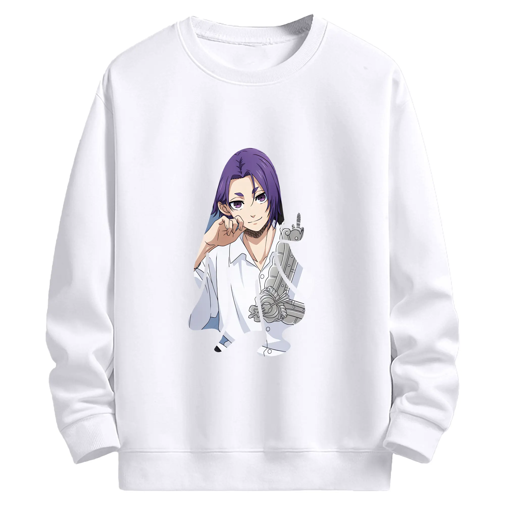 ブルーロック グッズ 御影 玲王 - 高品質 クルーネック スウェット ・ コットン59％ ポリエステル41％ ・ ユニセックス 長袖 トレーナー ・ カジュアル デイリー スポーツ 散歩用