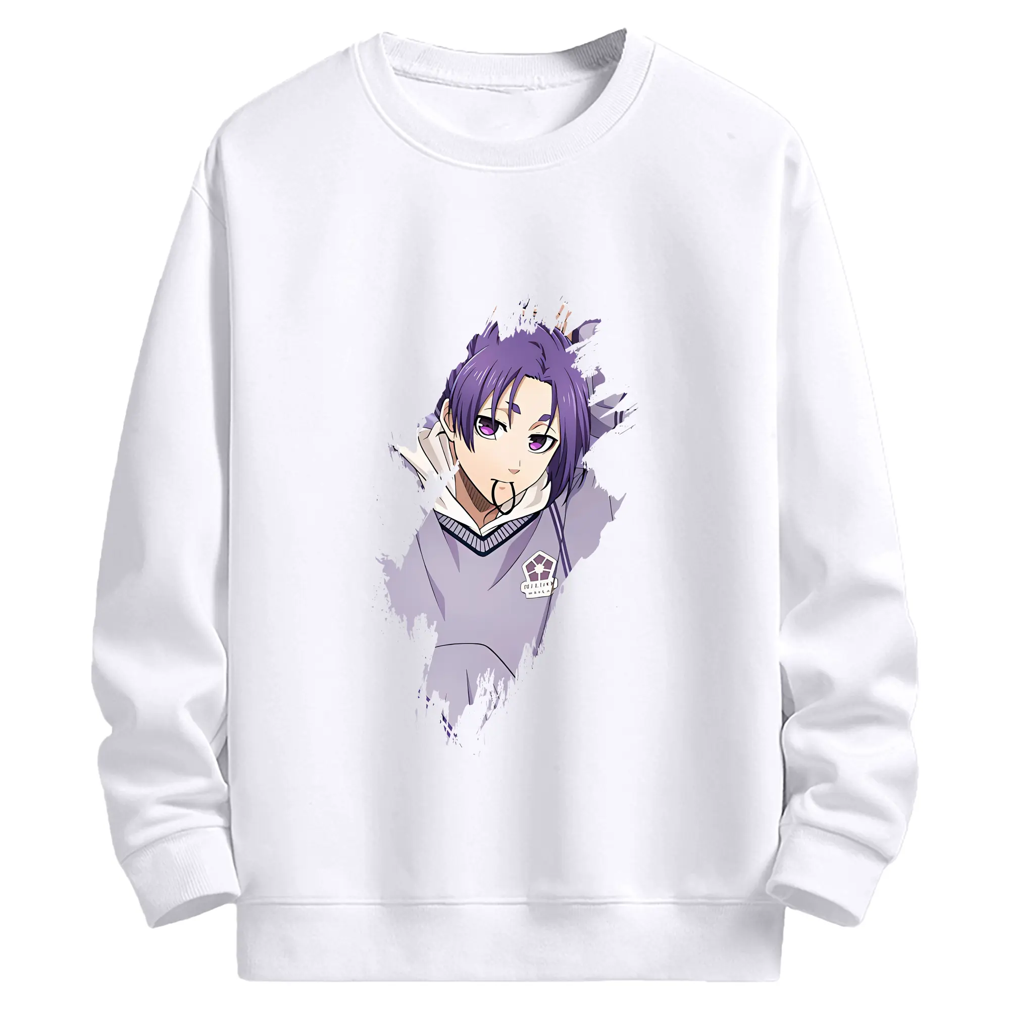 ブルーロック グッズ 御影 玲王 - 高品質 クルーネック スウェット ・ コットン59％ ポリエステル41％ ・ ユニセックス 長袖 トレーナー ・ カジュアル デイリー スポーツ 散歩用