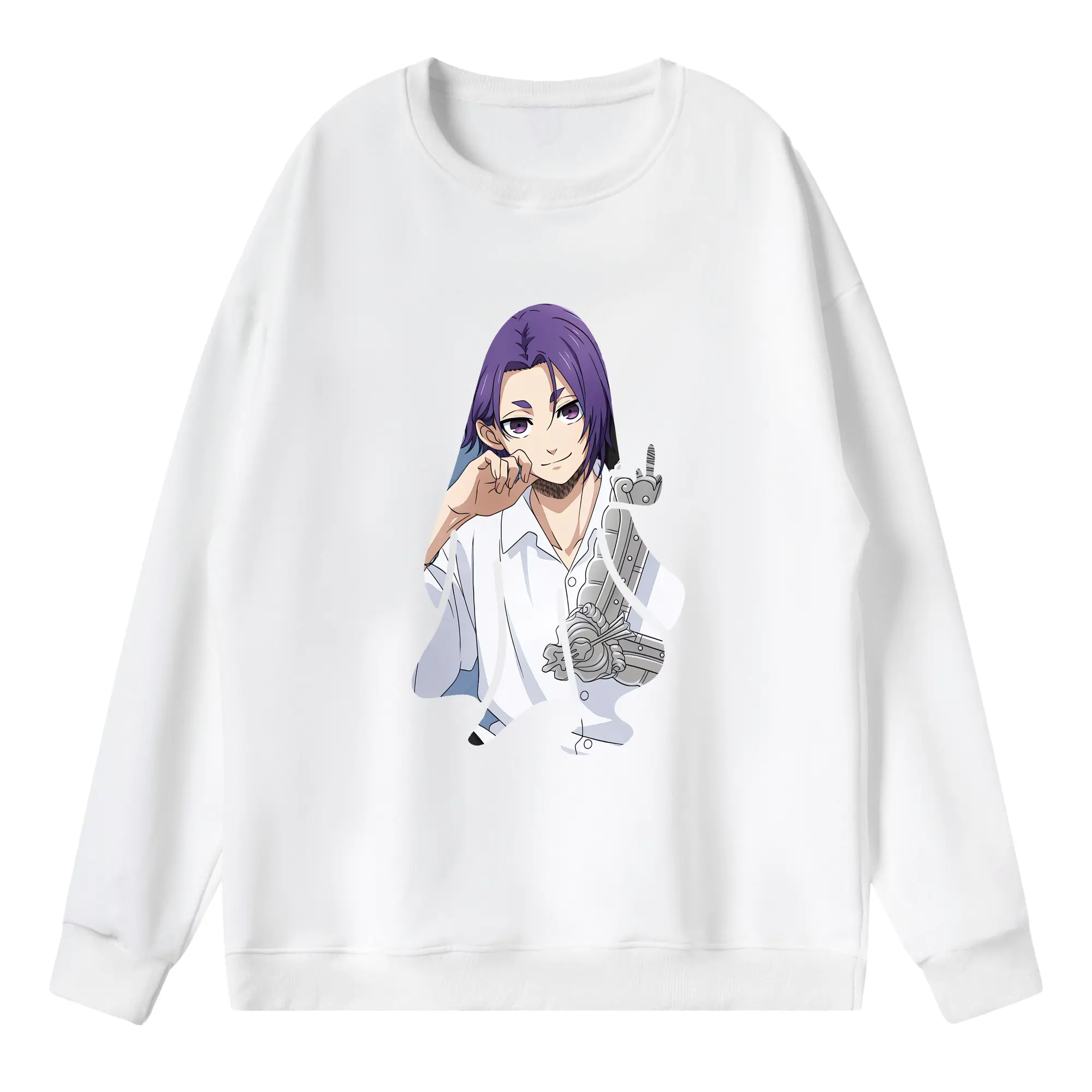 ブルーロック グッズ 御影 玲王 - 薄手 クルーネック スウェット 裏毛260g · ポリエステル 春秋向け カジュアル 男女兼用 · トレーナー デイリー スポーツ 散歩に最適