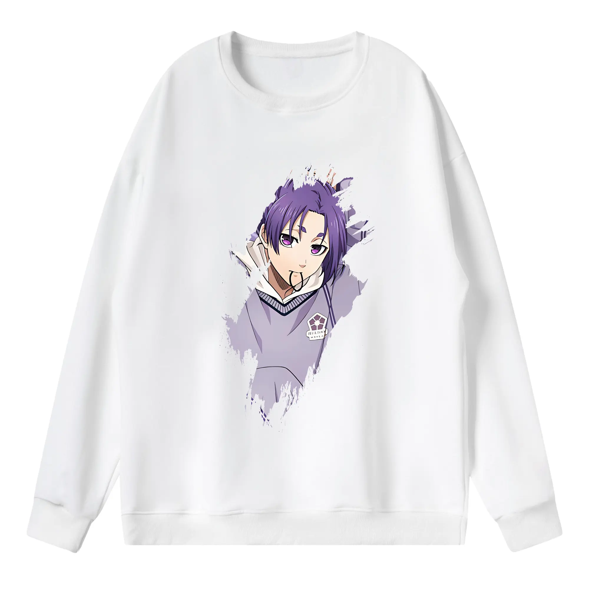 ブルーロック グッズ 御影 玲王 - 薄手 クルーネック スウェット 裏毛260g · ポリエステル 春秋向け カジュアル 男女兼用 · トレーナー デイリー スポーツ 散歩に最適