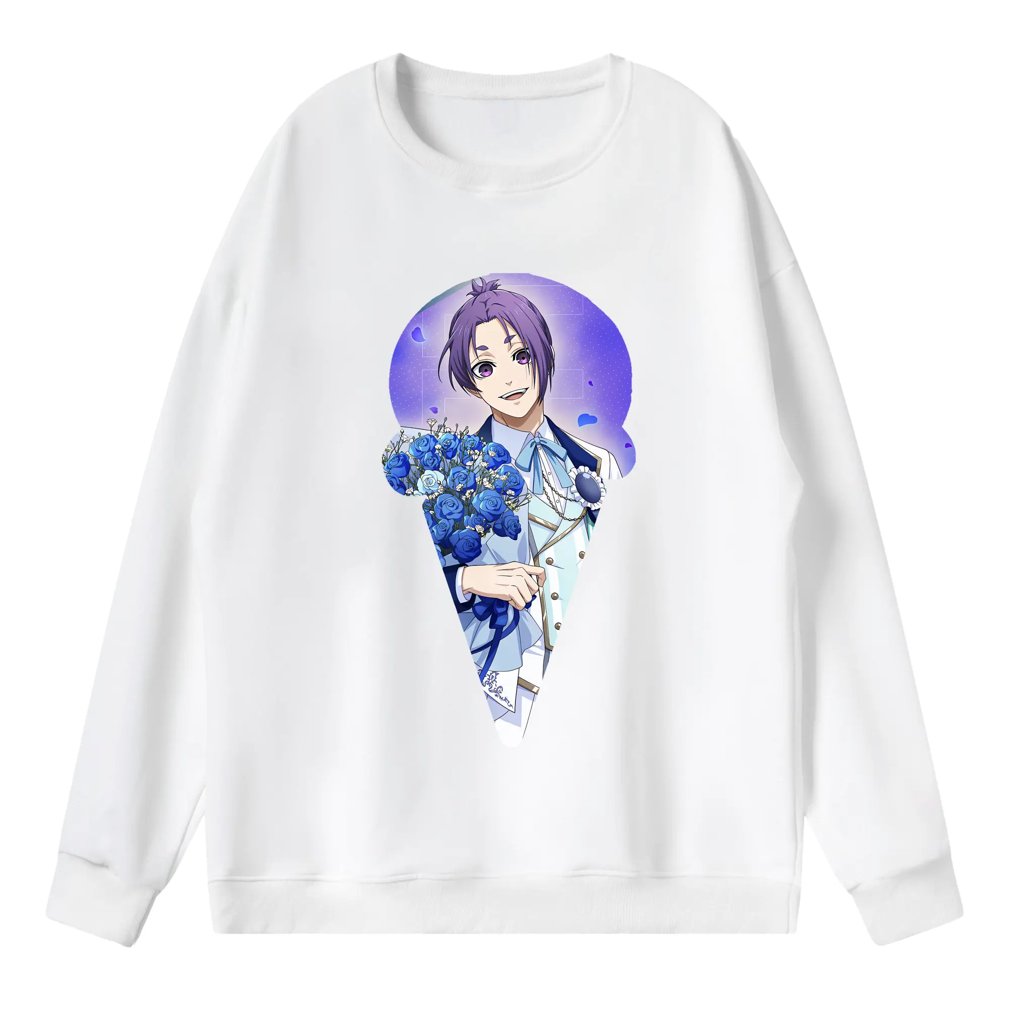 ブルーロック グッズ 御影 玲王 - 薄手 クルーネック スウェット 裏毛260g · ポリエステル 春秋向け カジュアル 男女兼用 · トレーナー デイリー スポーツ 散歩に最適