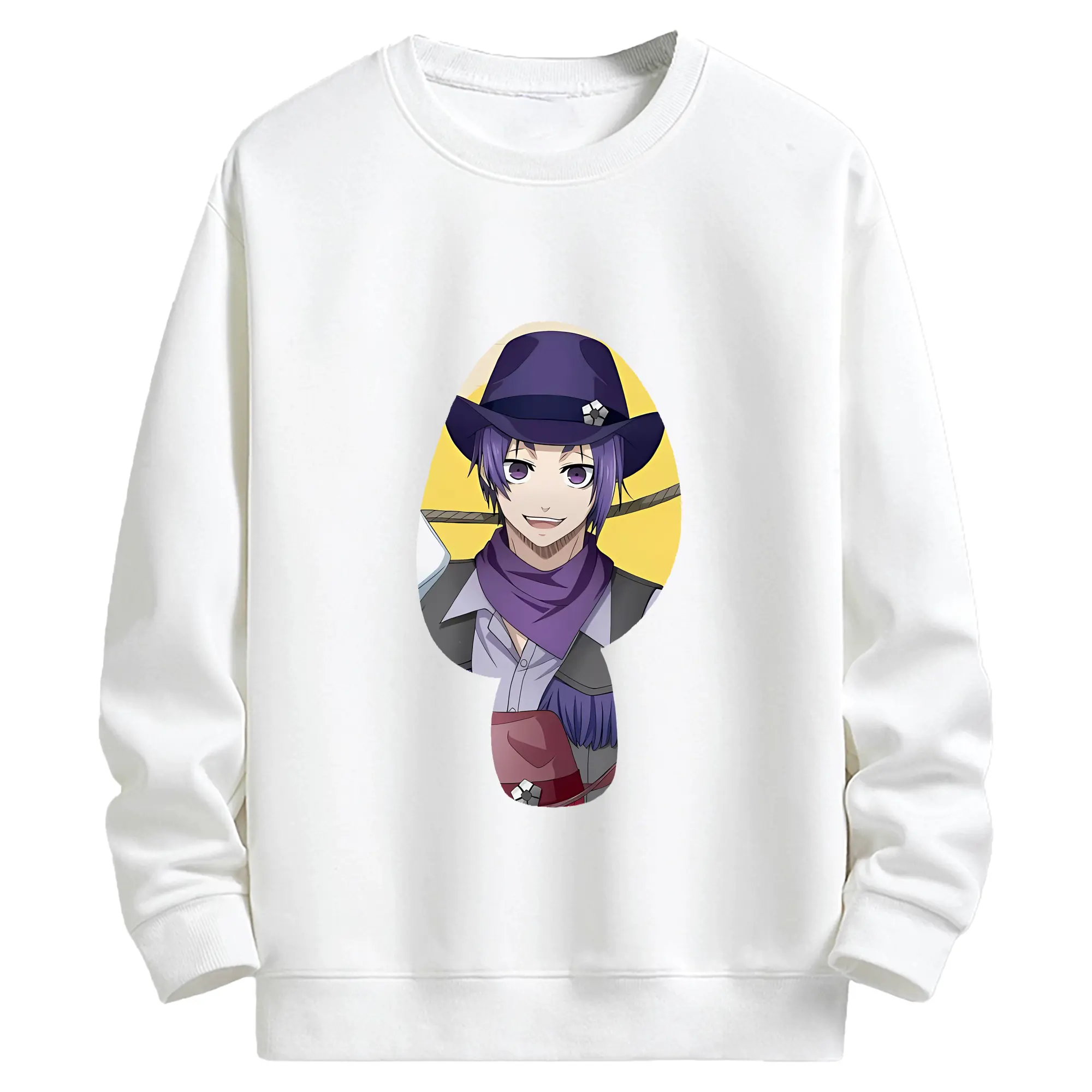 ブルーロック グッズ 御影 玲王 - キッズ クルーネックスウェットシャツ ・ フロントプリント ・ 綿80％ ポリエステル20％ ・ 快適 通学 スポーツ 日常使い お散歩用