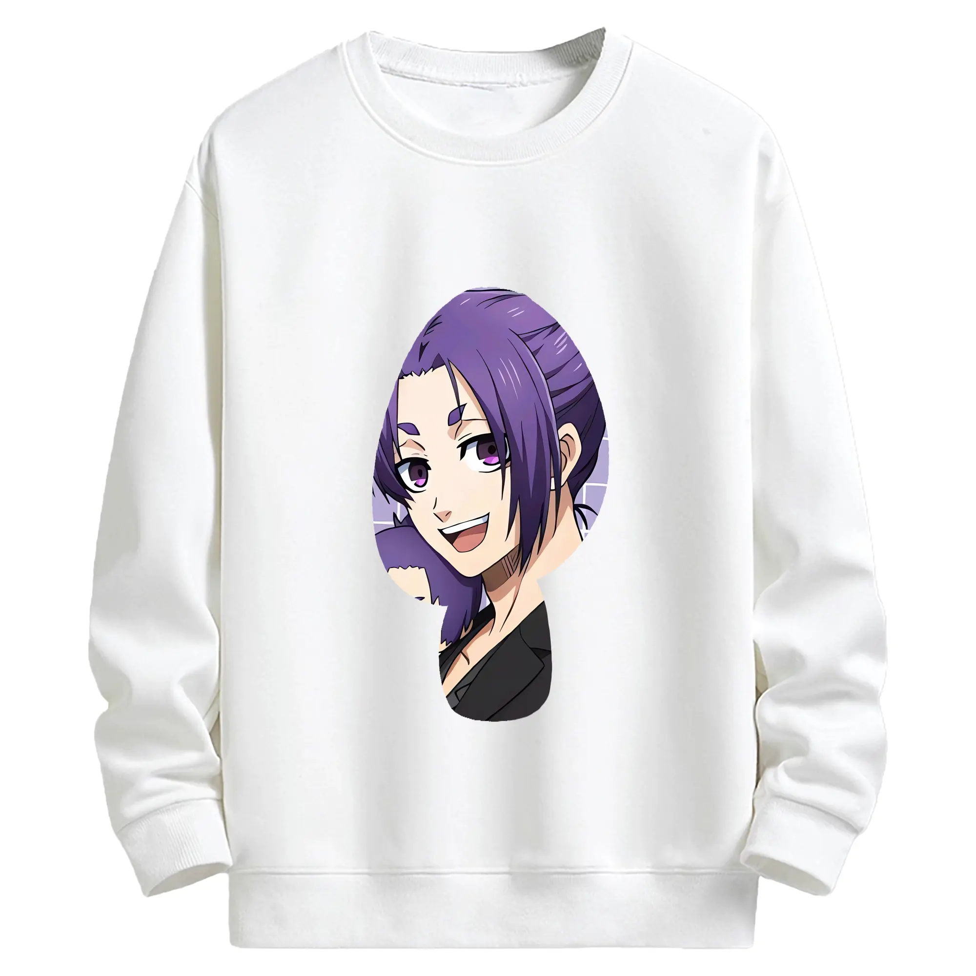 ブルーロック グッズ 御影 玲王 - キッズ クルーネックスウェットシャツ ・ フロントプリント ・ 綿80％ ポリエステル20％ ・ 快適 通学 スポーツ 日常使い お散歩用