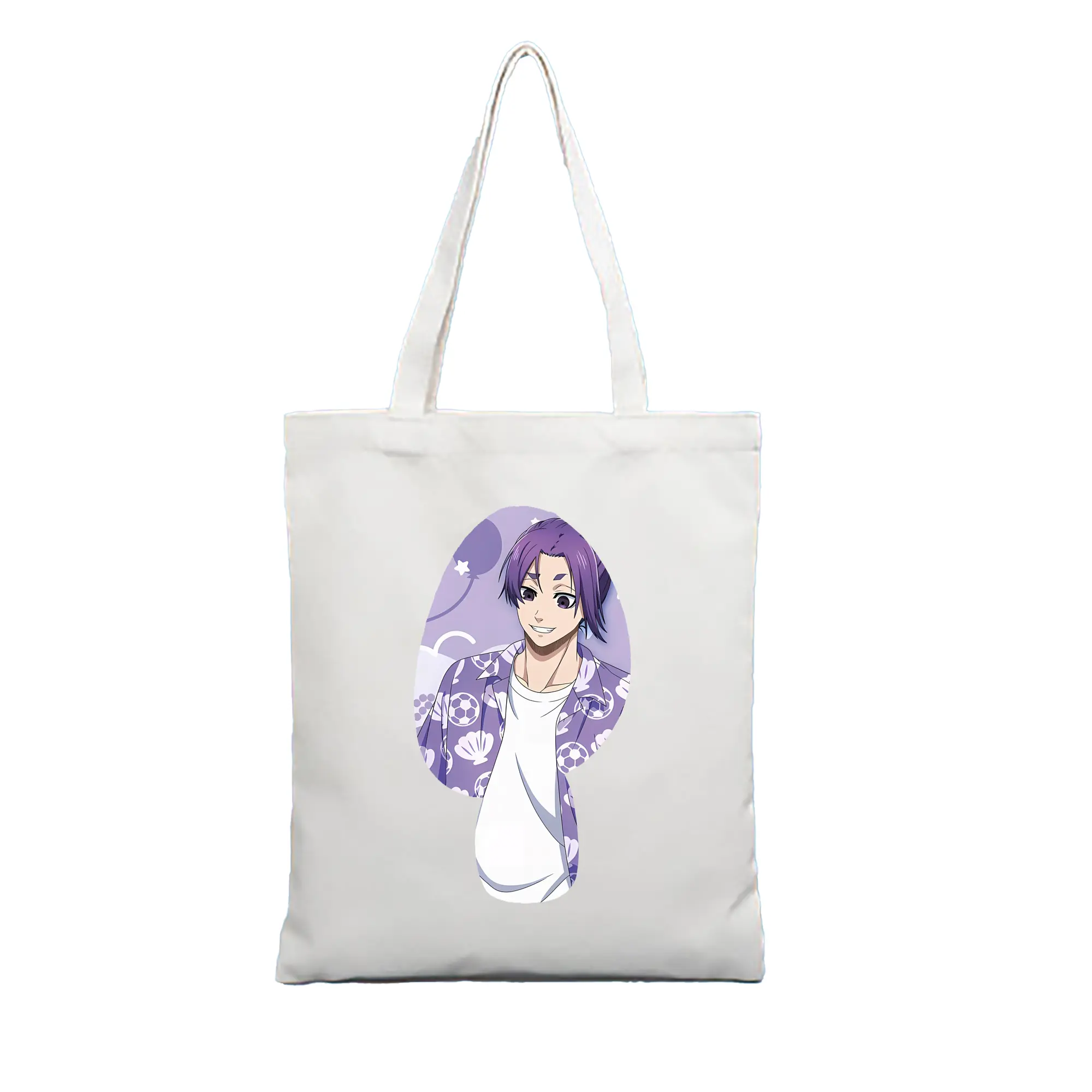 ブルーロック グッズ 御影 玲王 - 縦型キャンバス手提げバッグ（トートバッグ） ・ キャンバス素材 ・ ショッピング用 ・ 軽量 丈夫 お手入れ簡単