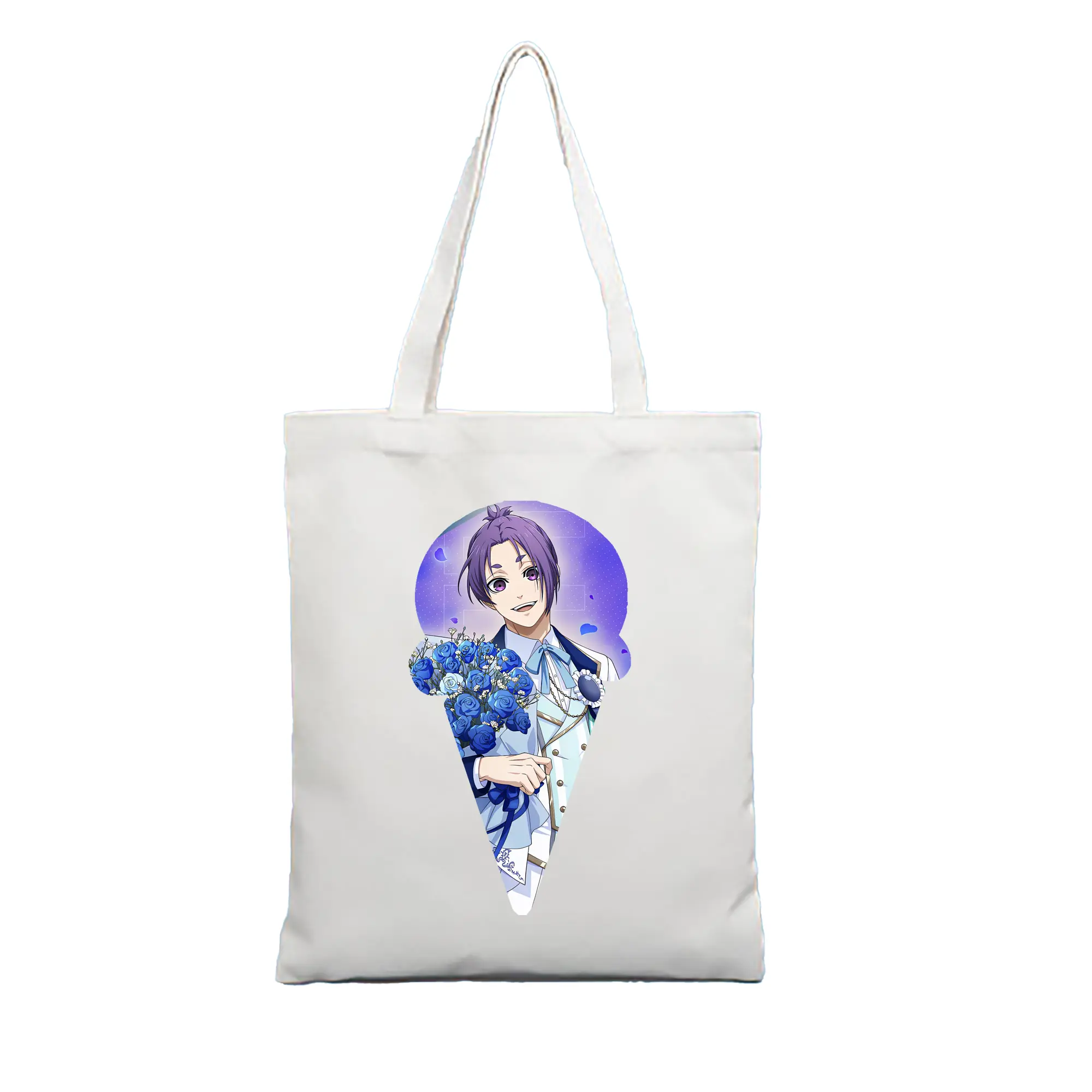 ブルーロック グッズ 御影 玲王 - 縦型キャンバス手提げバッグ（トートバッグ） ・ キャンバス素材 ・ ショッピング用 ・ 軽量 丈夫 お手入れ簡単