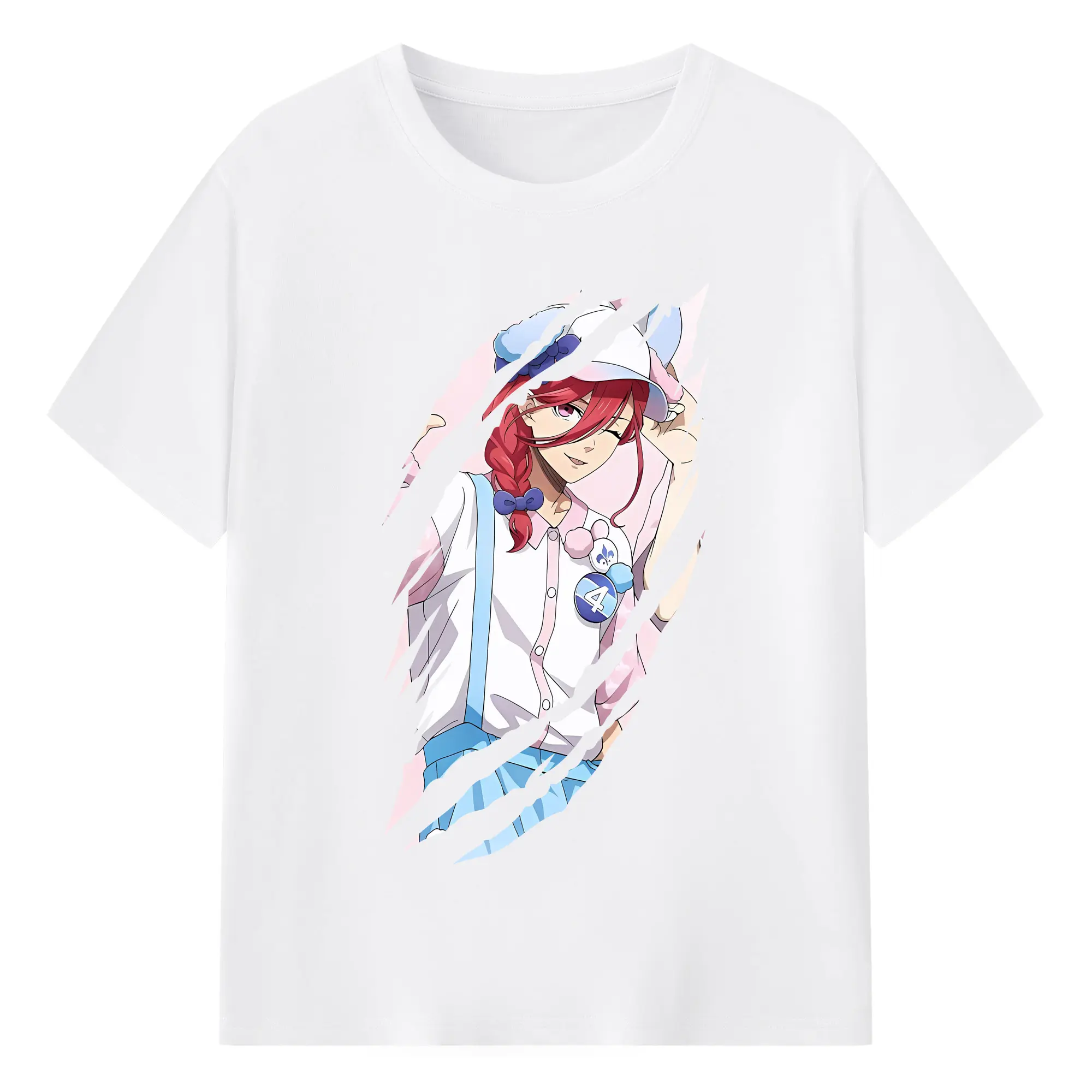 ブルーロック グッズ 千切 豹馬 - 綿100％ 半袖Tシャツ ・ フロントプリント ・ 快適 通気性 ・ 日常使い 散歩 スポーツ用