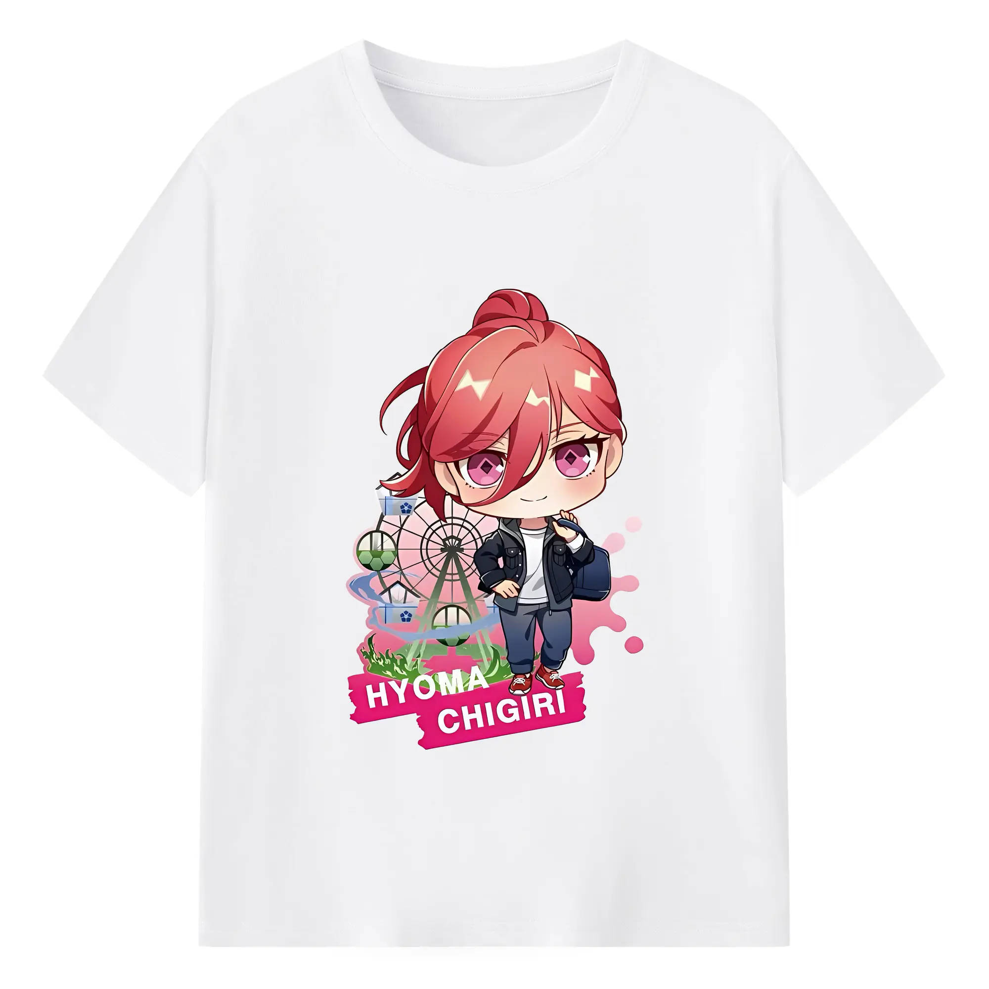 ブルーロック グッズ 千切 豹馬 - 綿100％ 半袖Tシャツ ・ フロントプリント ・ 快適 通気性 ・ 日常使い 散歩 スポーツ用