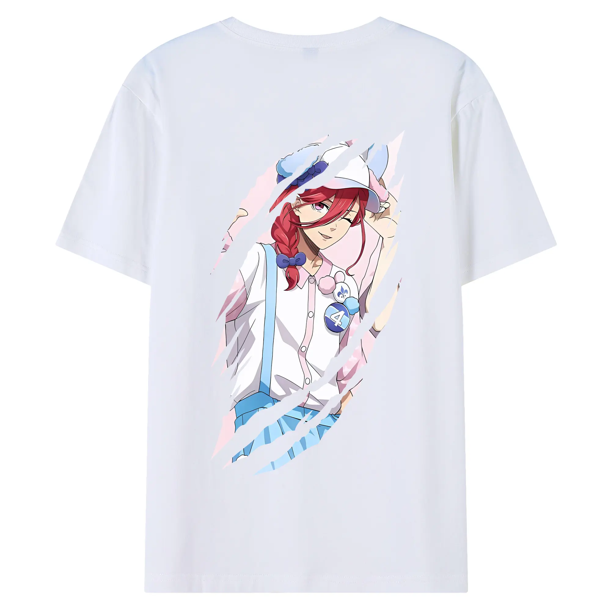 ブルーロック グッズ 千切 豹馬 - 綿100％ 半袖Tシャツ ・ バックプリント ・ 快適 通気性 ・ 日常使い 散歩 スポーツ用