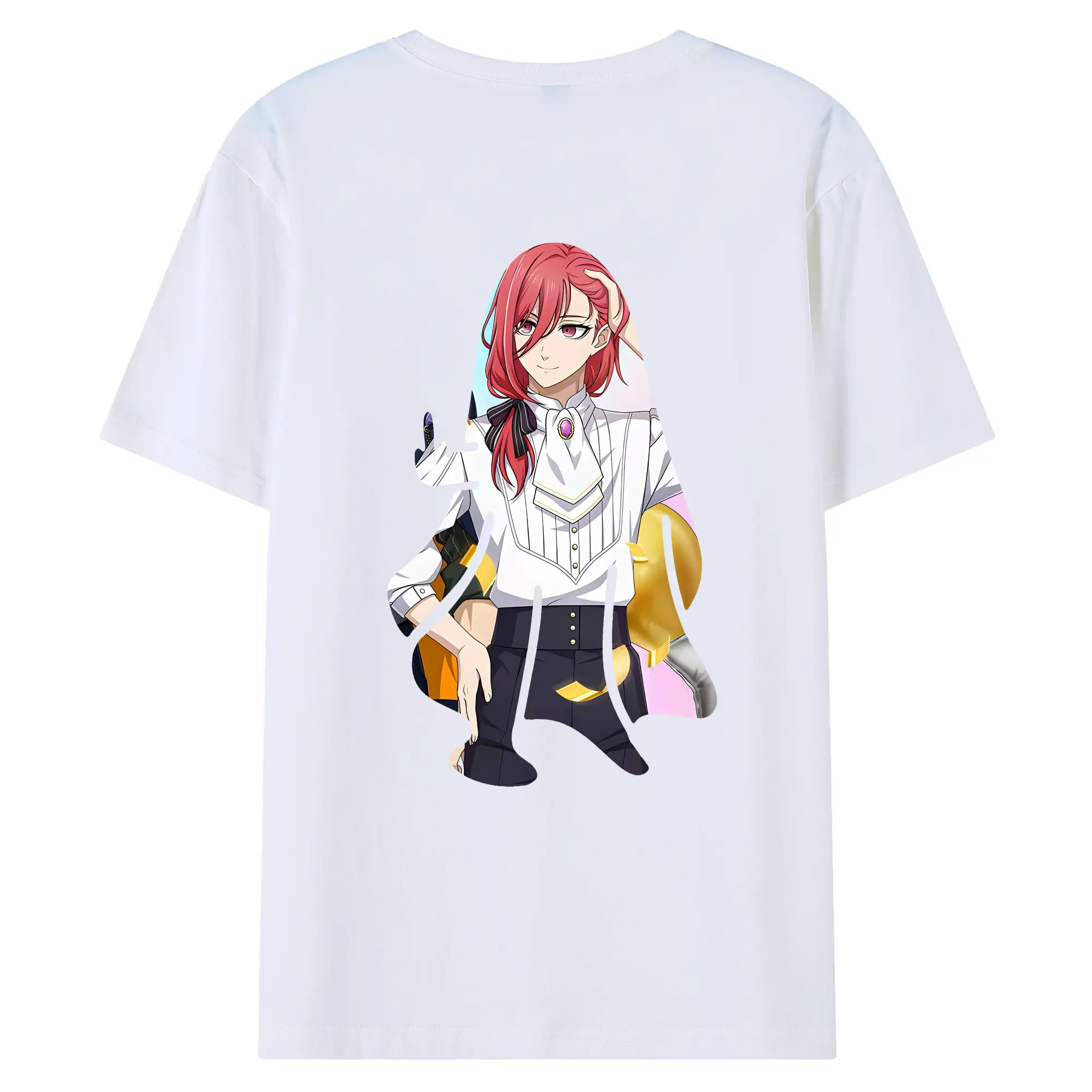 ブルーロック グッズ 千切 豹馬 - 綿100％ 半袖Tシャツ ・ バックプリント ・ 快適 通気性 ・ 日常使い 散歩 スポーツ用