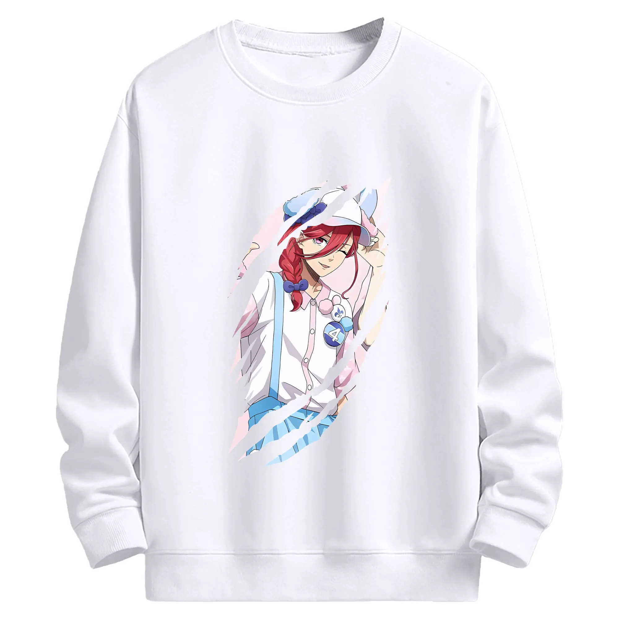 ブルーロック グッズ 千切 豹馬 - 高品質 クルーネック スウェット ・ コットン59％ ポリエステル41％ ・ ユニセックス 長袖 トレーナー ・ カジュアル デイリー スポーツ 散歩用