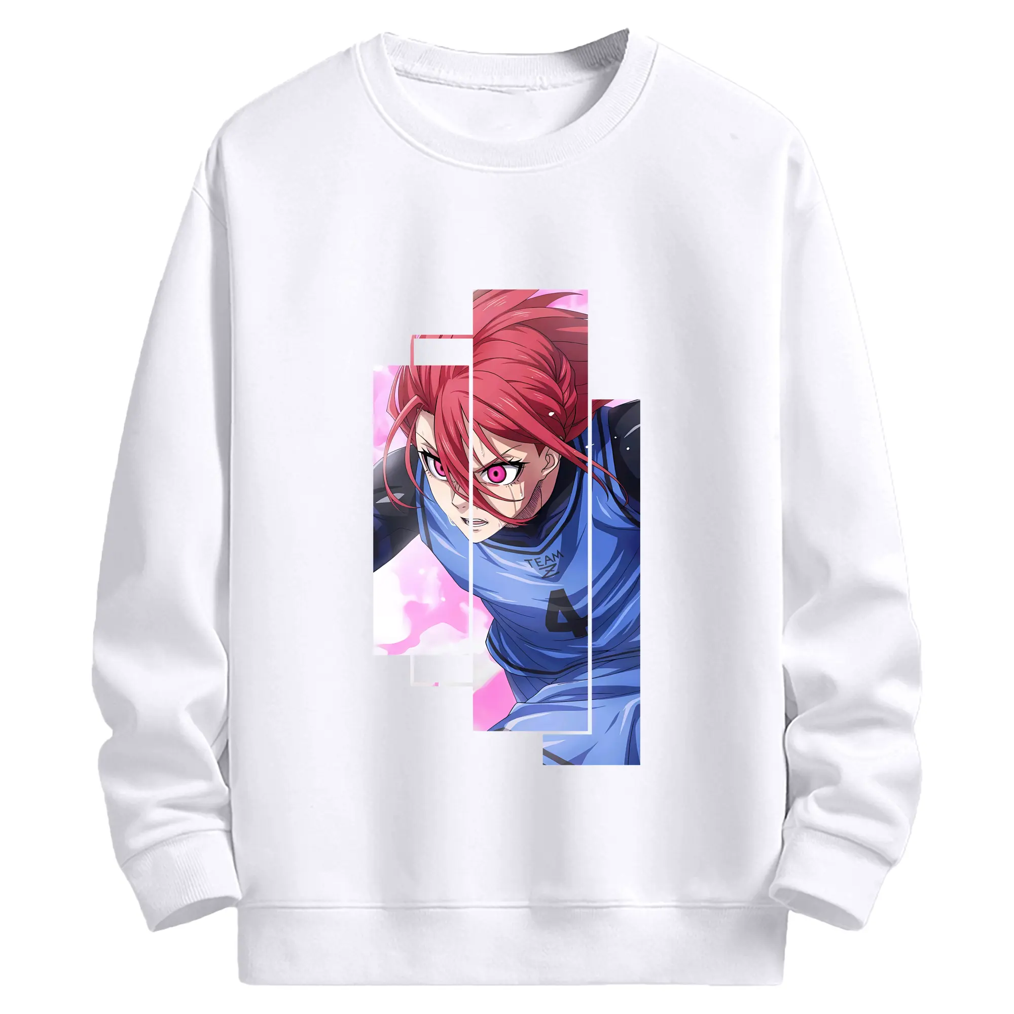 ブルーロック グッズ 千切 豹馬 - 高品質 クルーネック スウェット ・ コットン59％ ポリエステル41％ ・ ユニセックス 長袖 トレーナー ・ カジュアル デイリー スポーツ 散歩用