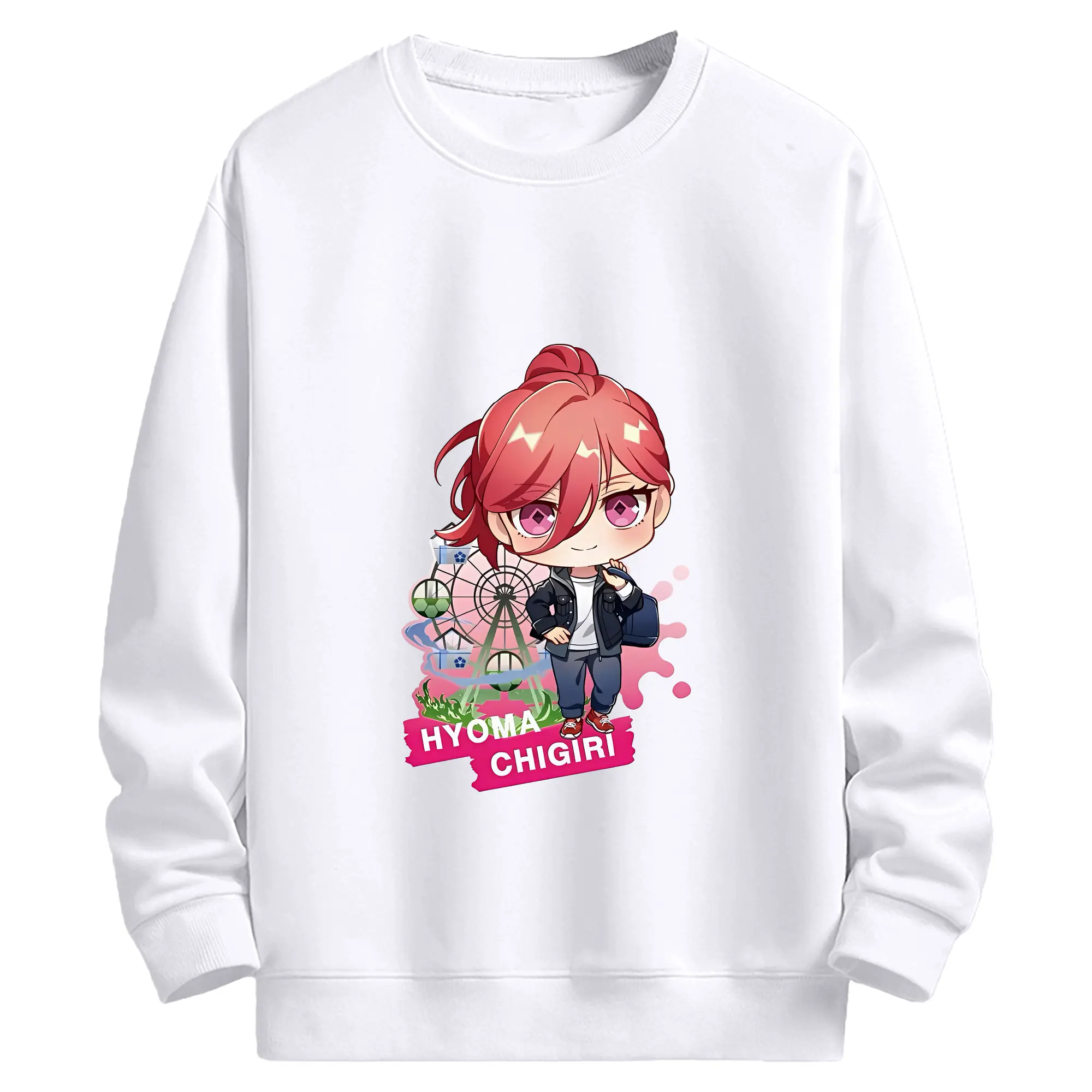 ブルーロック グッズ 千切 豹馬 - 高品質 クルーネック スウェット ・ コットン59％ ポリエステル41％ ・ ユニセックス 長袖 トレーナー ・ カジュアル デイリー スポーツ 散歩用