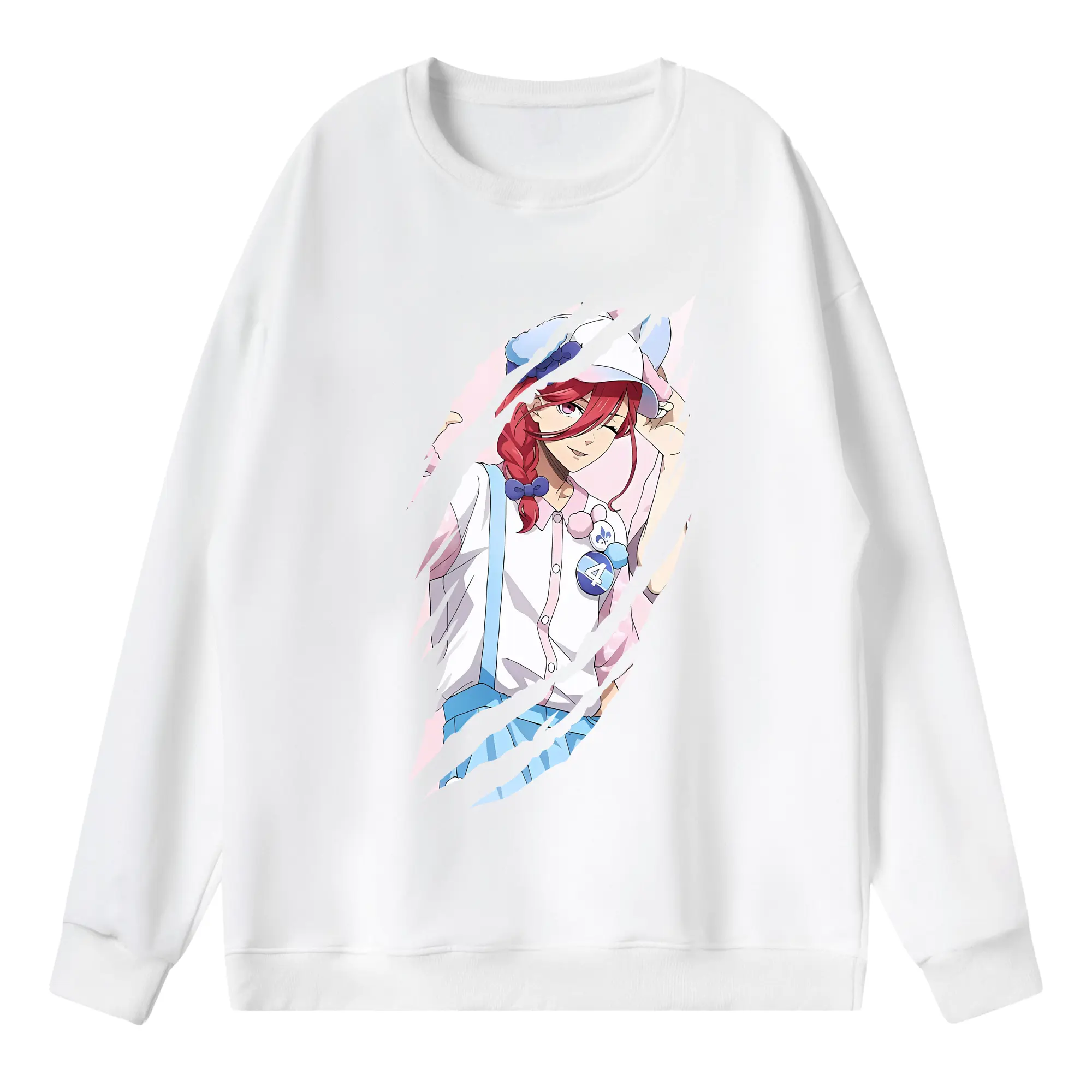 ブルーロック グッズ 千切 豹馬 - 薄手 クルーネック スウェット 裏毛260g · ポリエステル 春秋向け カジュアル 男女兼用 · トレーナー デイリー スポーツ 散歩に最適