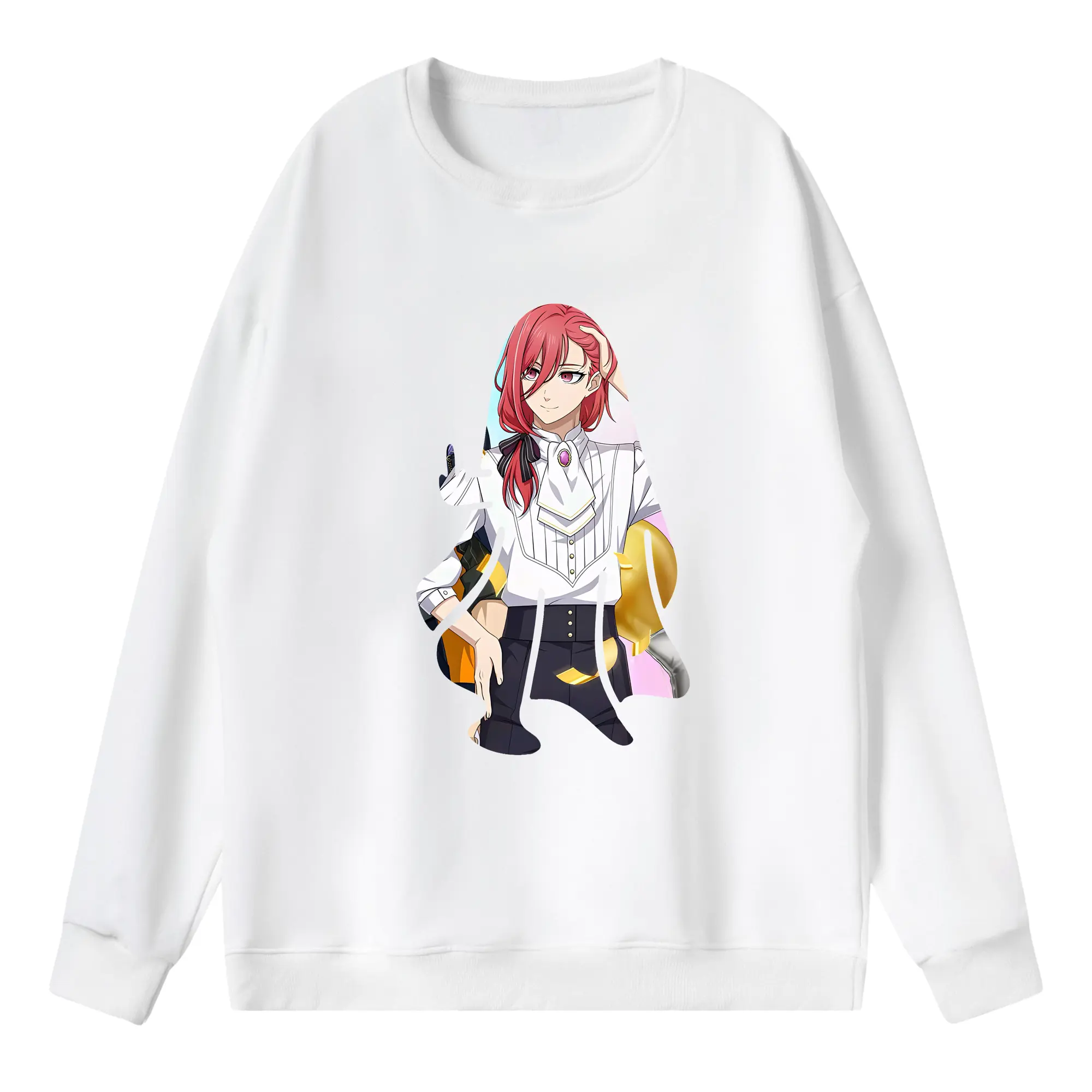 ブルーロック グッズ 千切 豹馬 - 薄手 クルーネック スウェット 裏毛260g · ポリエステル 春秋向け カジュアル 男女兼用 · トレーナー デイリー スポーツ 散歩に最適