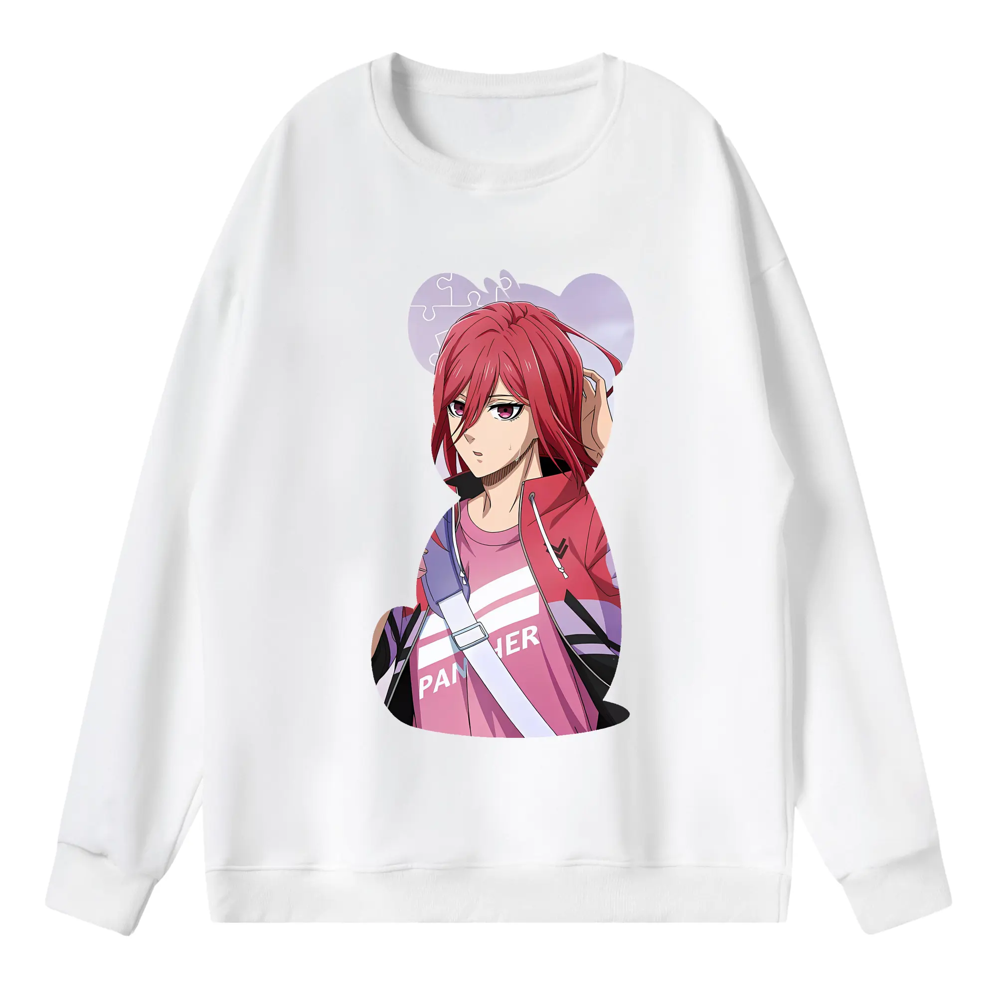 ブルーロック グッズ 千切 豹馬 - 薄手 クルーネック スウェット 裏毛260g · ポリエステル 春秋向け カジュアル 男女兼用 · トレーナー デイリー スポーツ 散歩に最適