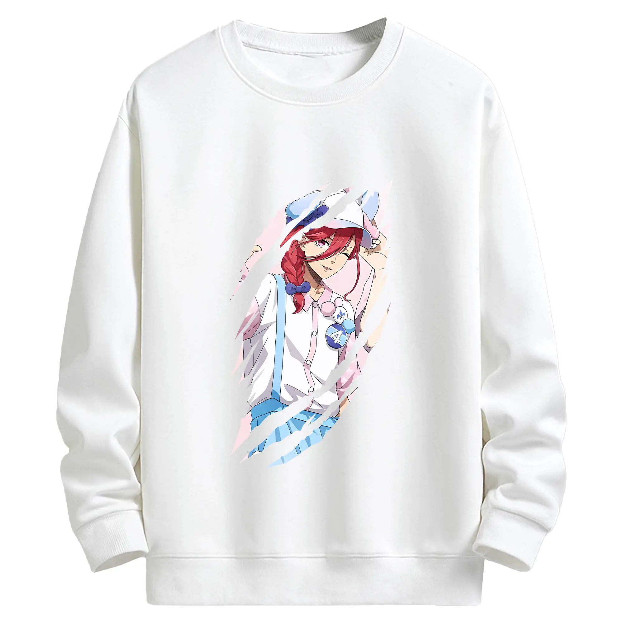 ブルーロック グッズ 千切 豹馬 - キッズ クルーネックスウェットシャツ ・ フロントプリント ・ 綿80％ ポリエステル20％ ・ 快適 通学 スポーツ 日常使い お散歩用