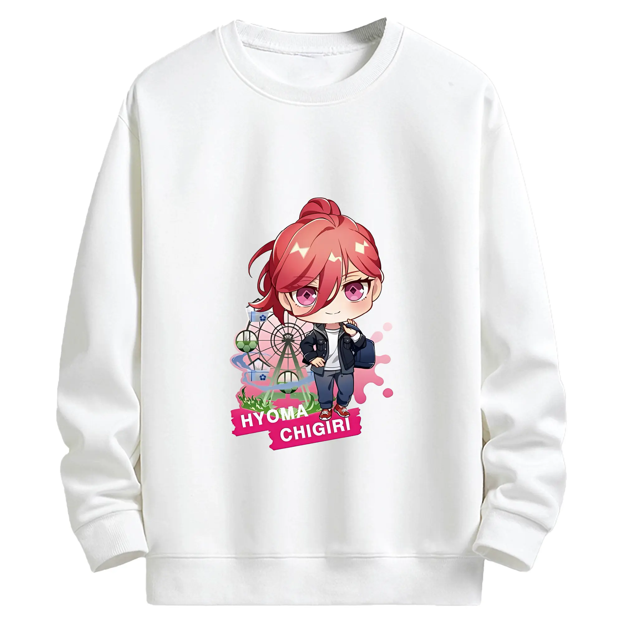 ブルーロック グッズ 千切 豹馬 - キッズ クルーネックスウェットシャツ ・ フロントプリント ・ 綿80％ ポリエステル20％ ・ 快適 通学 スポーツ 日常使い お散歩用