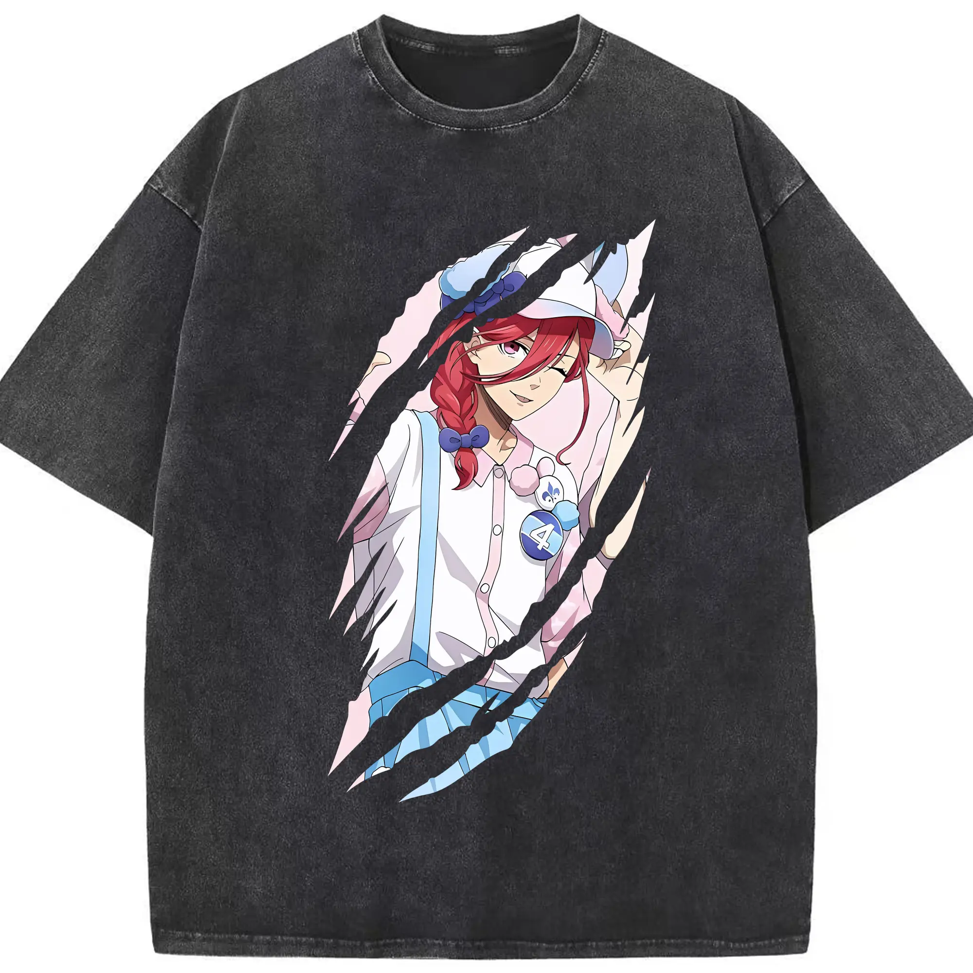 ブルーロック グッズ 千切 豹馬 - 綿100％ ヴィンテージ風 半袖Tシャツ ・ フロントプリント ・ 柔らか肌触り ・ 通気性 快適 ・ スポーツ カジュアル 外出用