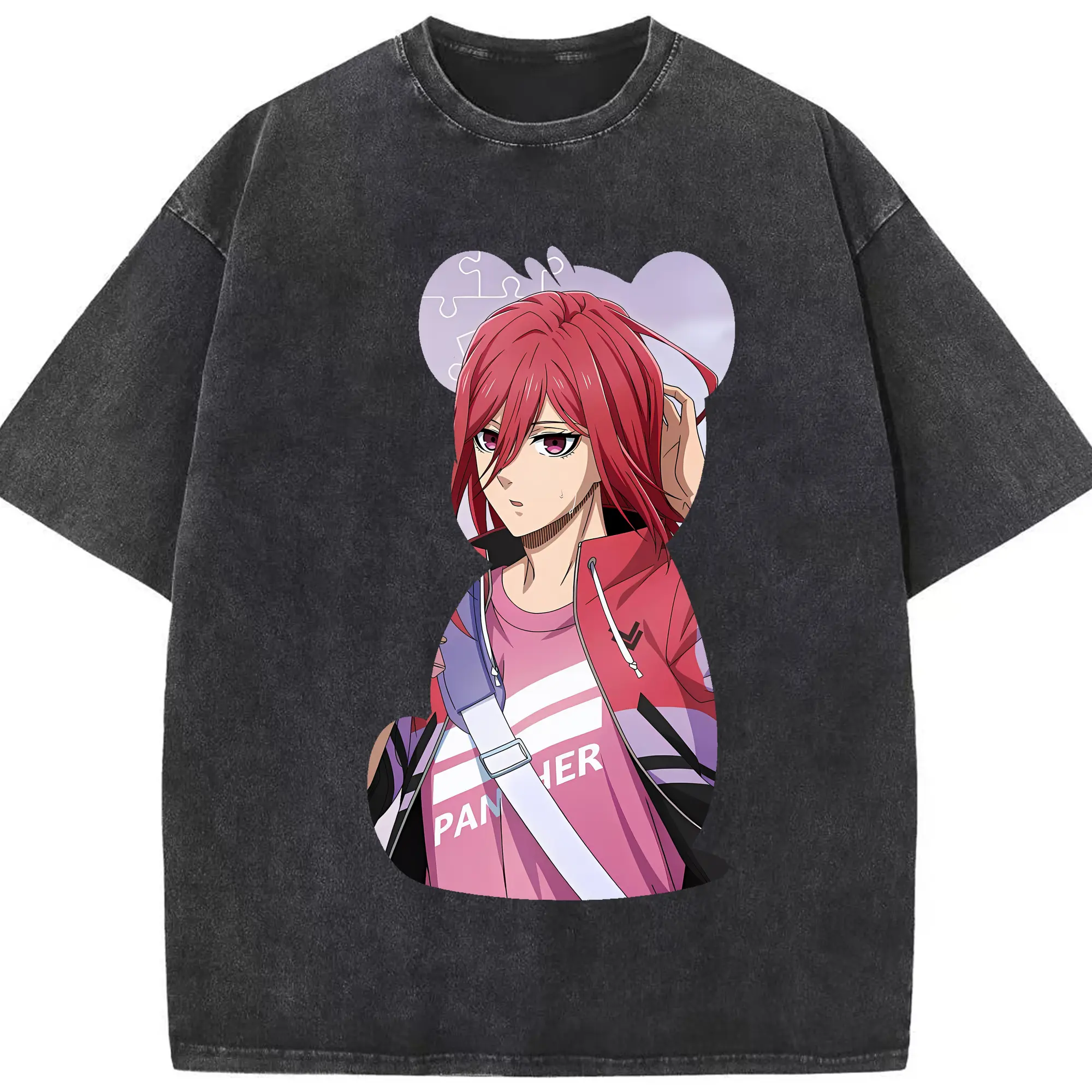 ブルーロック グッズ 千切 豹馬 - 綿100％ ヴィンテージ風 半袖Tシャツ ・ フロントプリント ・ 柔らか肌触り ・ 通気性 快適 ・ スポーツ カジュアル 外出用