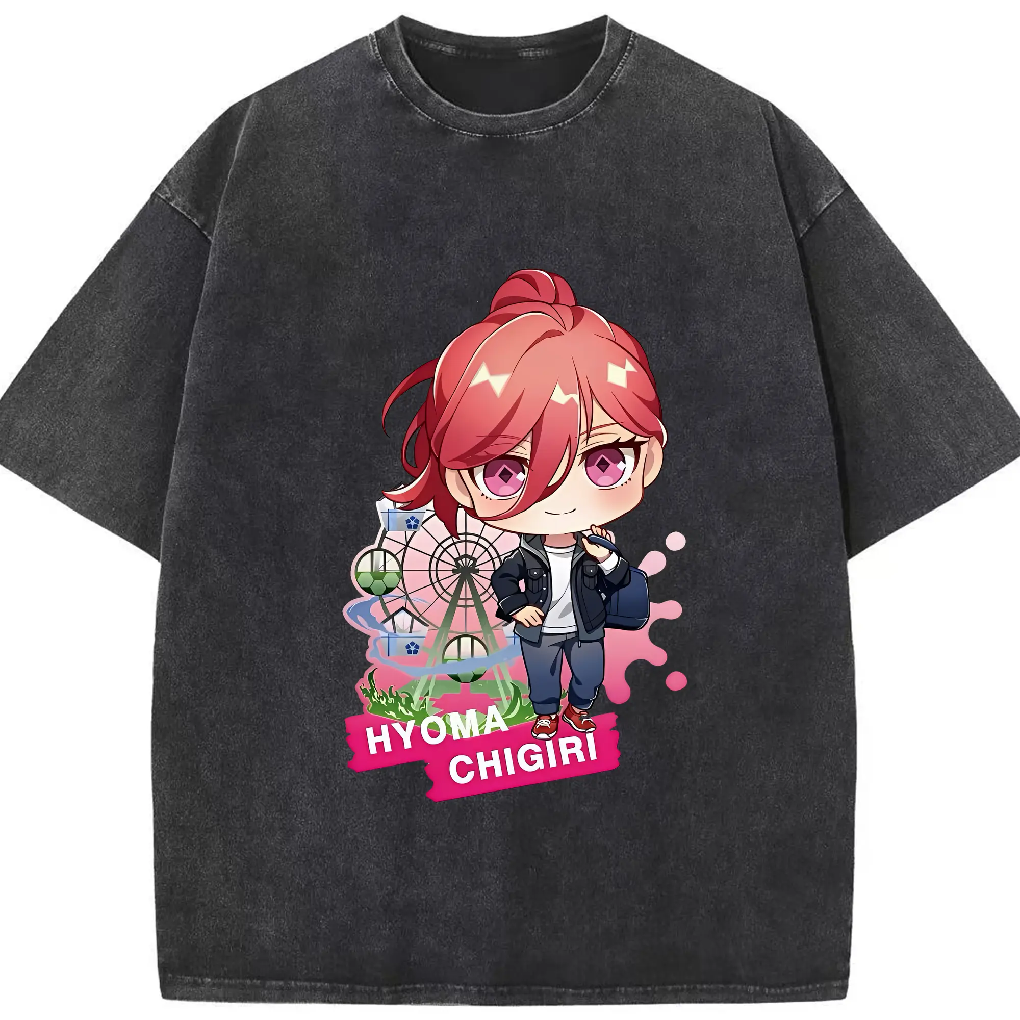 ブルーロック グッズ 千切 豹馬 - 綿100％ ヴィンテージ風 半袖Tシャツ ・ フロントプリント ・ 柔らか肌触り ・ 通気性 快適 ・ スポーツ カジュアル 外出用