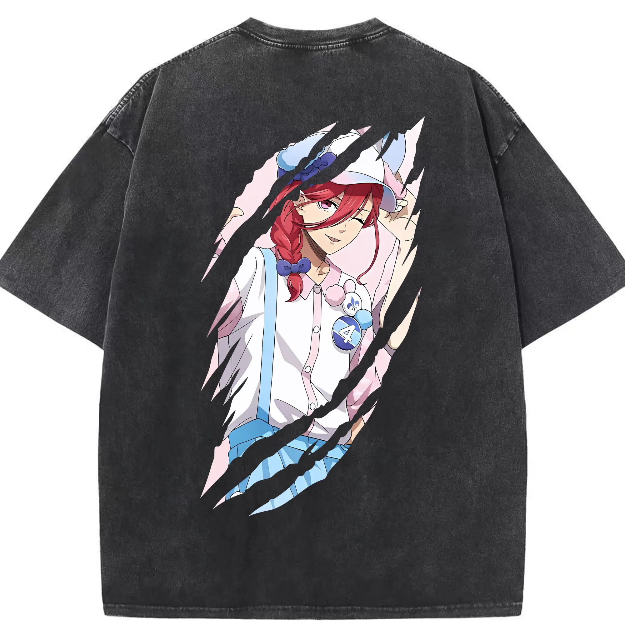 ブルーロック グッズ 千切 豹馬 - 綿100％ ヴィンテージ風 半袖Tシャツ ・ 背面プリント ・ 柔らか肌触り ・ 通気性 快適 ・ スポーツ カジュアル 外出用