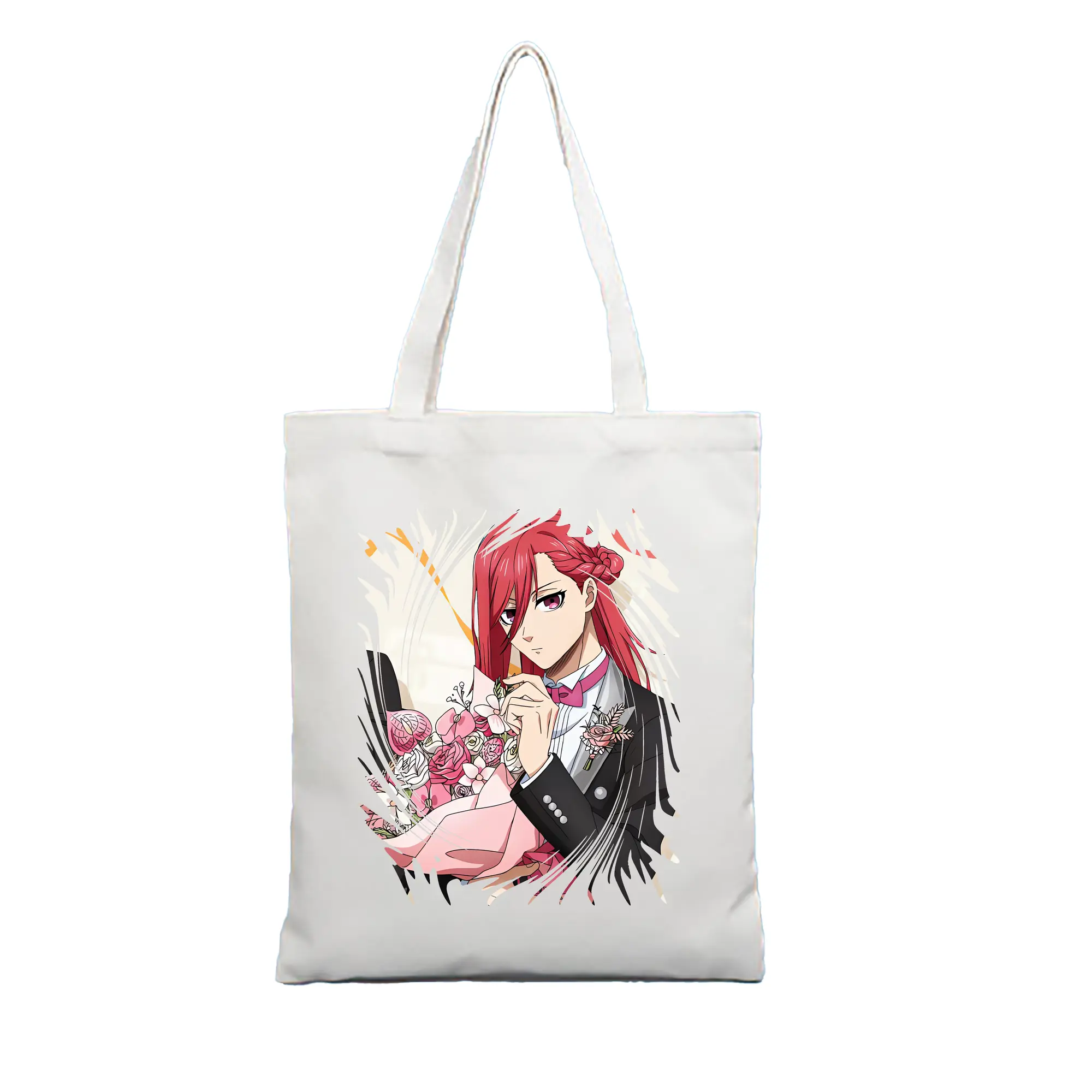 ブルーロック グッズ 千切 豹馬 - 縦型キャンバス手提げバッグ（トートバッグ） ・ キャンバス素材 ・ ショッピング用 ・ 軽量 丈夫 お手入れ簡単