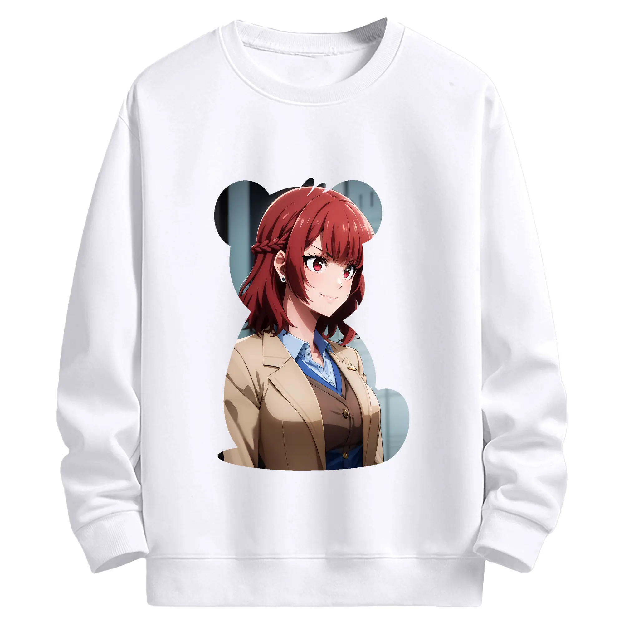 ブルーロック グッズ 帝襟 安里 - 高品質 クルーネック スウェット ・ コットン59％ ポリエステル41％ ・ ユニセックス 長袖 トレーナー ・ カジュアル デイリー スポーツ 散歩用