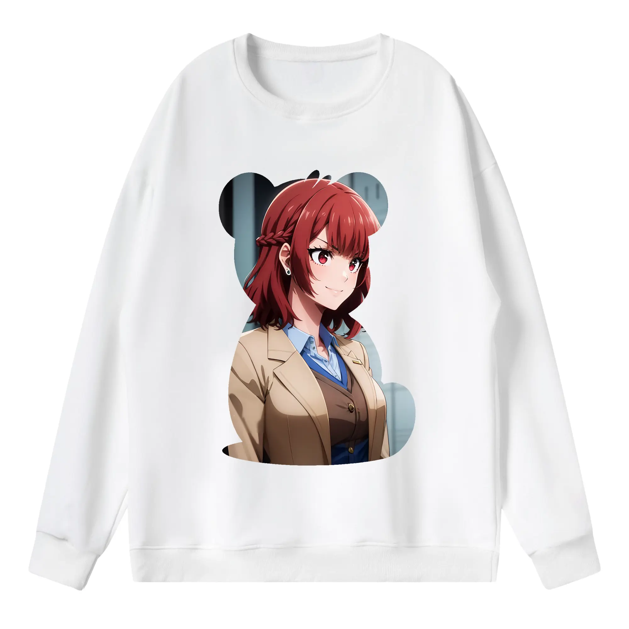 ブルーロック グッズ 帝襟 安里 - 薄手 クルーネック スウェット 裏毛260g · ポリエステル 春秋向け カジュアル 男女兼用 · トレーナー デイリー スポーツ 散歩に最適