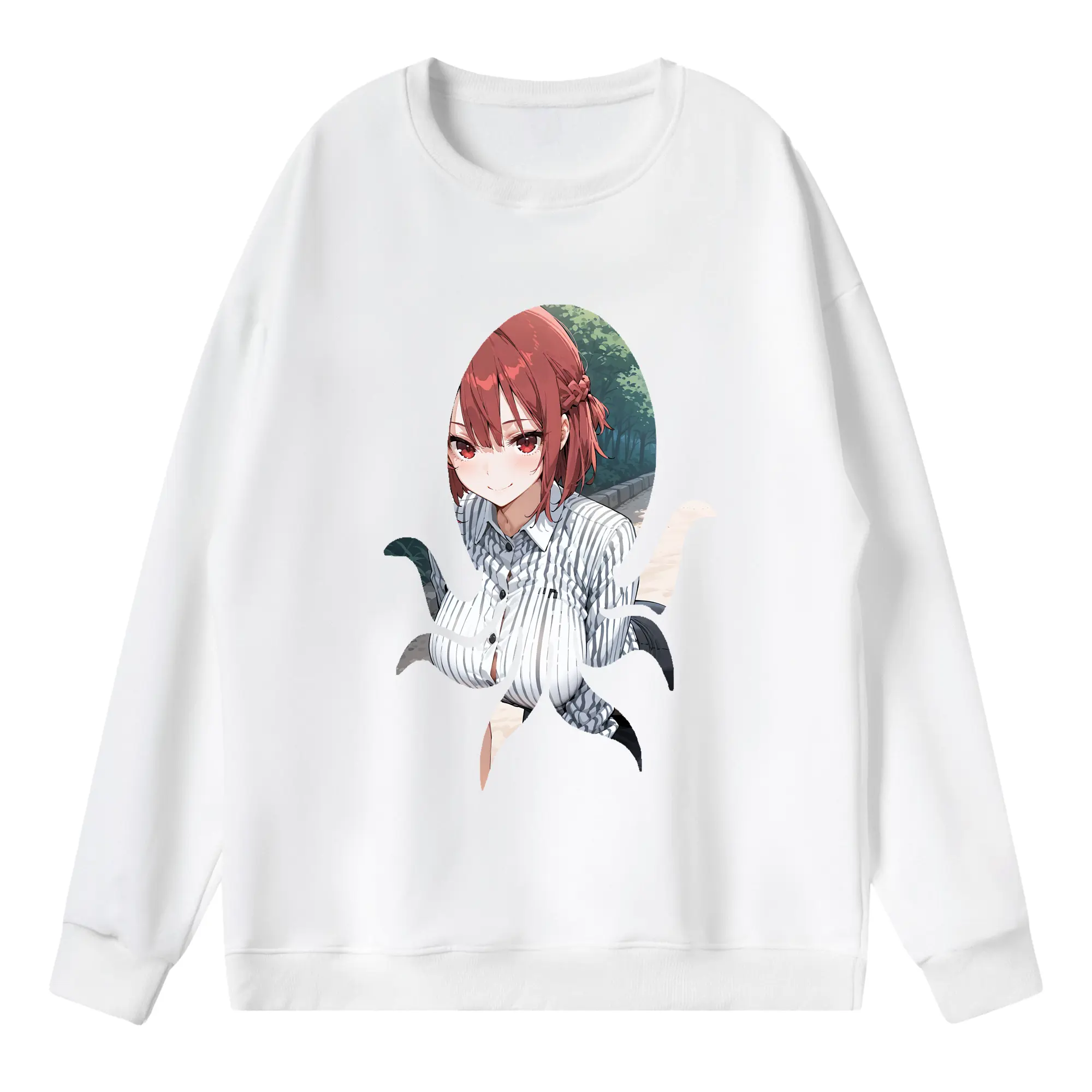 ブルーロック グッズ 帝襟 安里 - 薄手 クルーネック スウェット 裏毛260g · ポリエステル 春秋向け カジュアル 男女兼用 · トレーナー デイリー スポーツ 散歩に最適