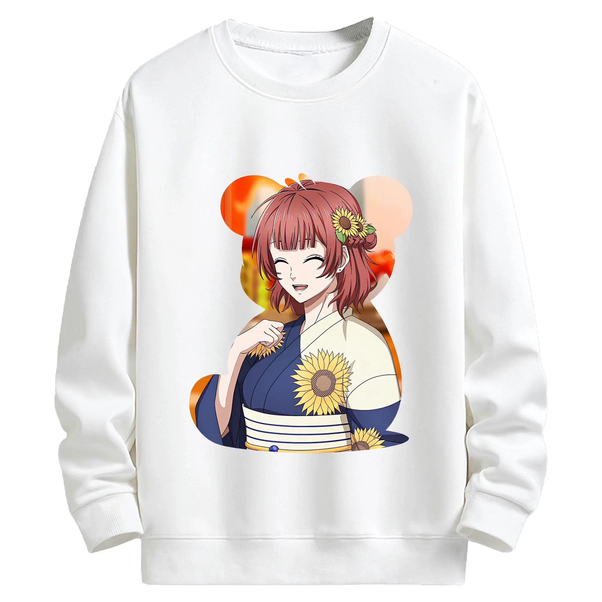 ブルーロック グッズ 帝襟 安里 - キッズ クルーネックスウェットシャツ ・ フロントプリント ・ 綿80％ ポリエステル20％ ・ 快適 通学 スポーツ 日常使い お散歩用