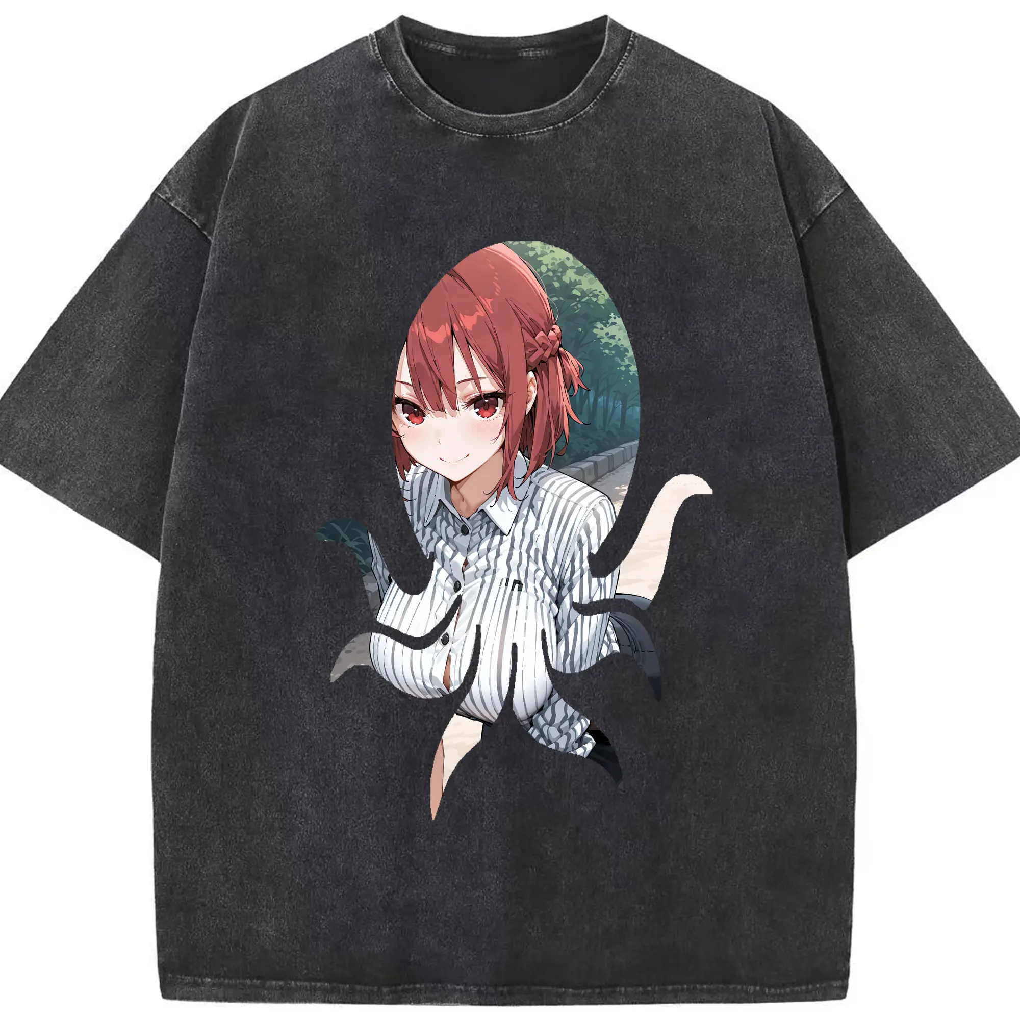 ブルーロック グッズ 帝襟 安里 - 綿100％ ヴィンテージ風 半袖Tシャツ ・ フロントプリント ・ 柔らか肌触り ・ 通気性 快適 ・ スポーツ カジュアル 外出用