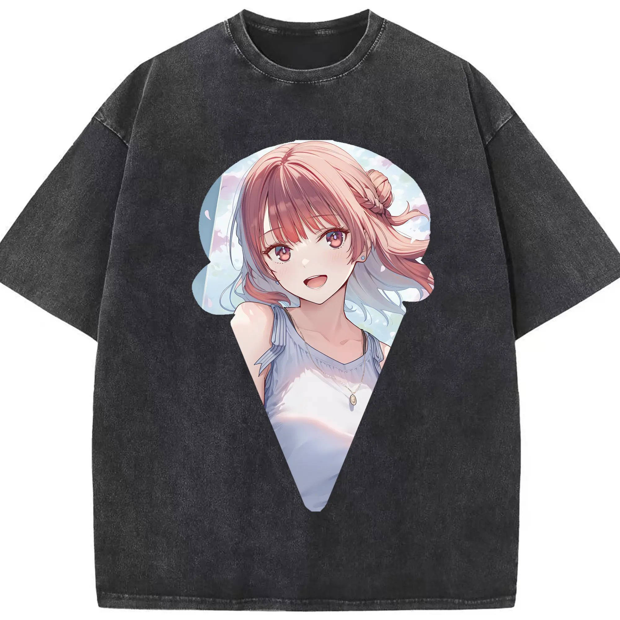 ブルーロック グッズ 帝襟 安里 - 綿100％ ヴィンテージ風 半袖Tシャツ ・ フロントプリント ・ 柔らか肌触り ・ 通気性 快適 ・ スポーツ カジュアル 外出用