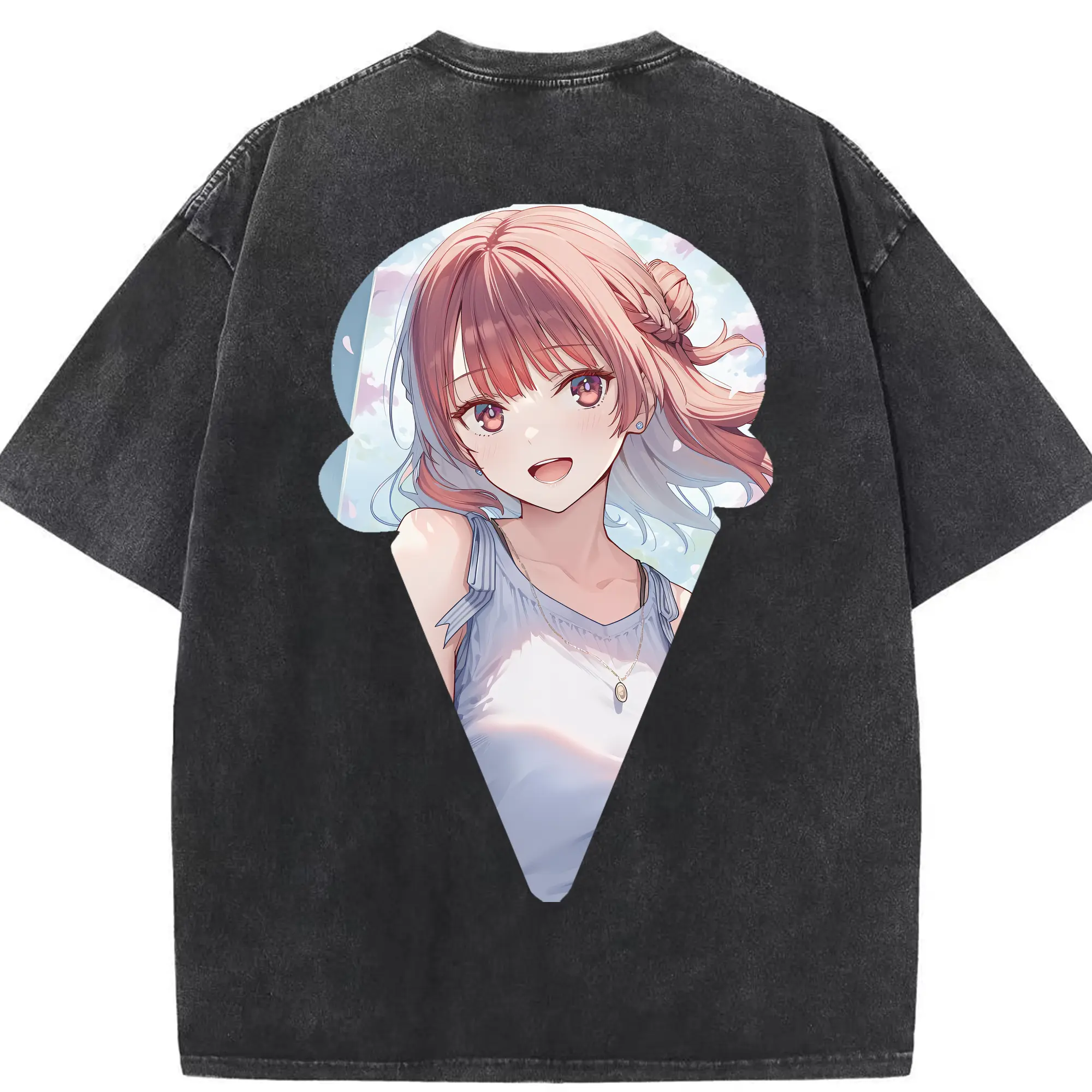 ブルーロック グッズ 帝襟 安里 - 綿100％ ヴィンテージ風 半袖Tシャツ ・ 背面プリント ・ 柔らか肌触り ・ 通気性 快適 ・ スポーツ カジュアル 外出用