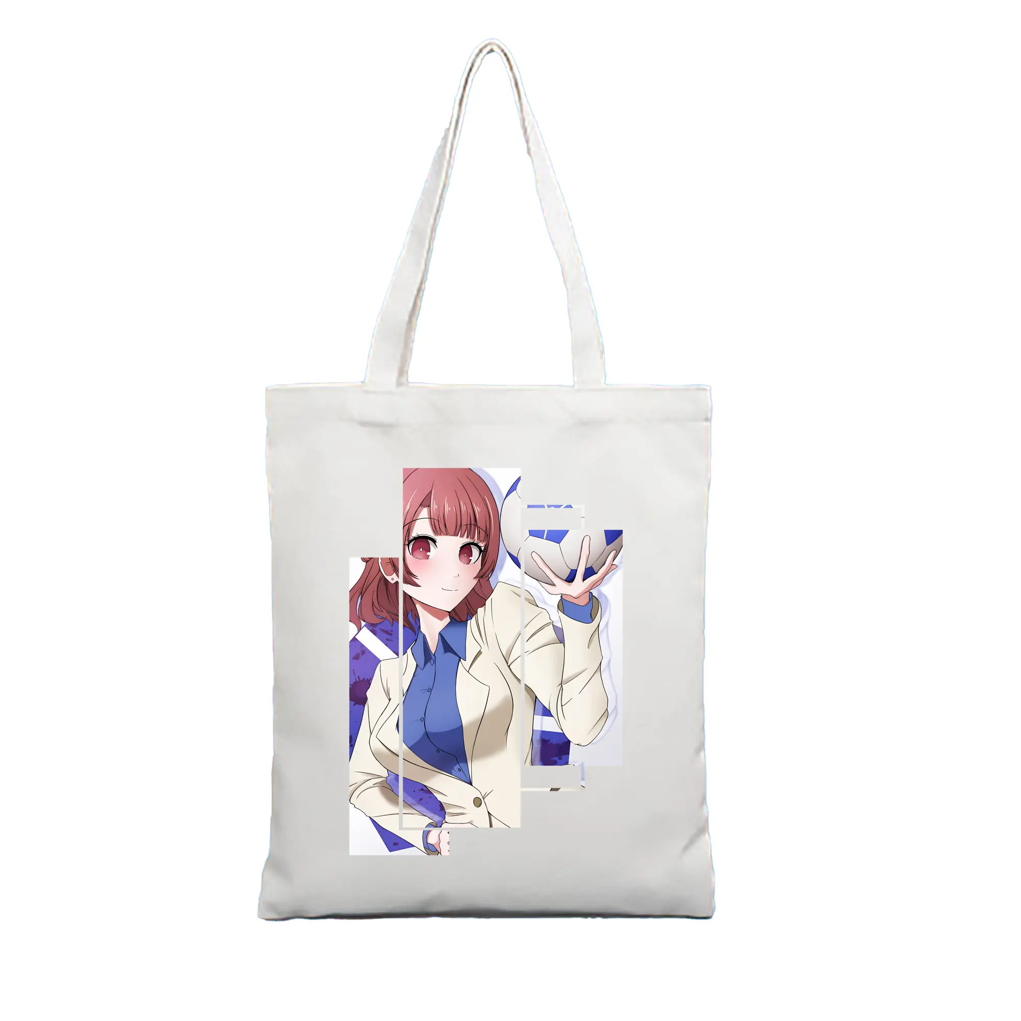 ブルーロック グッズ 帝襟 安里 - 縦型キャンバス手提げバッグ（トートバッグ） ・ キャンバス素材 ・ ショッピング用 ・ 軽量 丈夫 お手入れ簡単