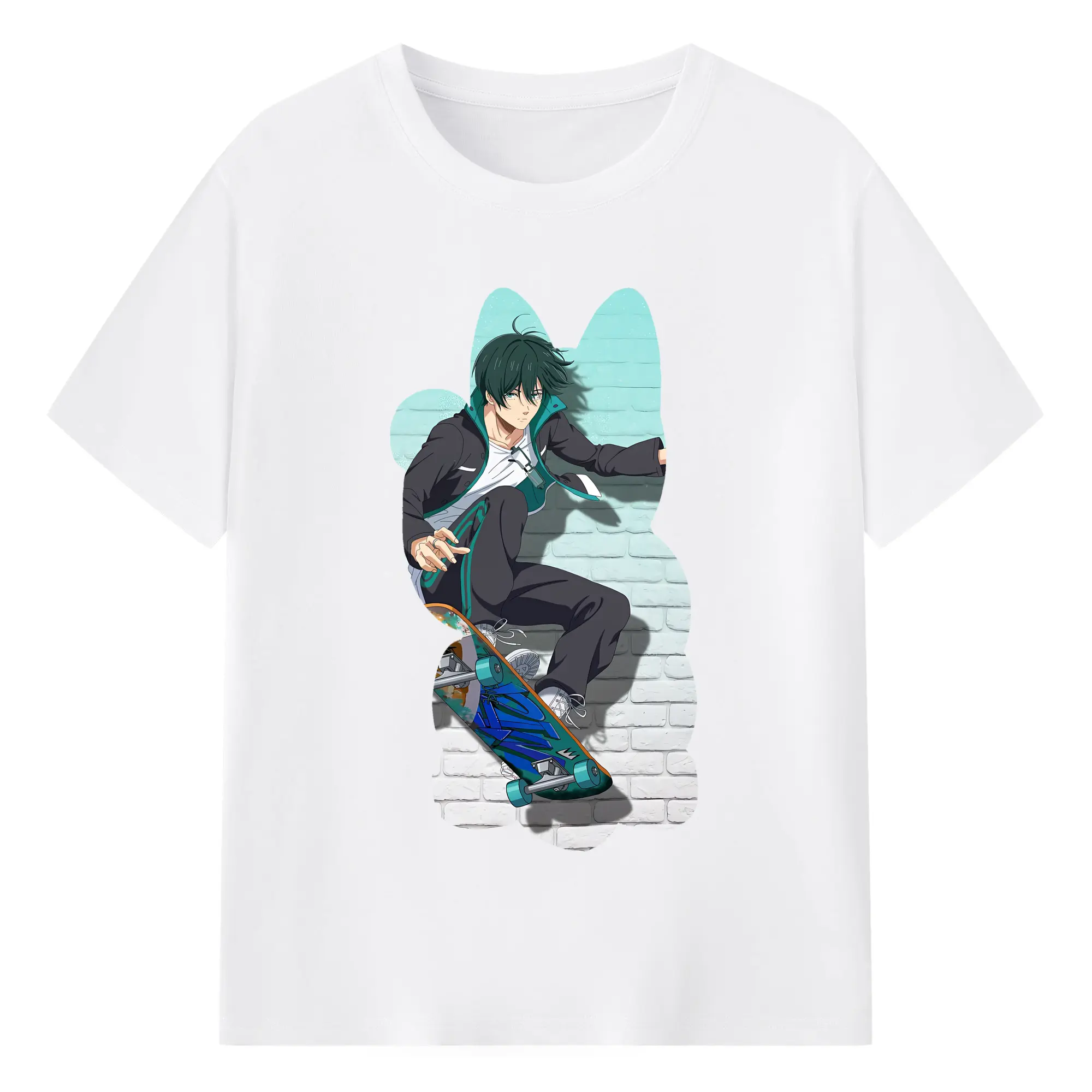 ブルーロック グッズ 糸師凛 - 綿100％ 半袖Tシャツ ・ フロントプリント ・ 快適 通気性 ・ 日常使い 散歩 スポーツ用