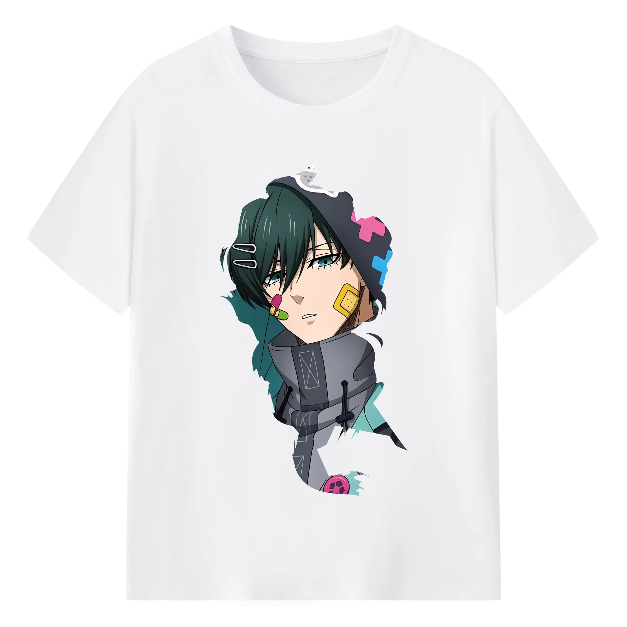 ブルーロック グッズ 糸師凛 - 綿100％ 半袖Tシャツ ・ フロントプリント ・ 快適 通気性 ・ 日常使い 散歩 スポーツ用