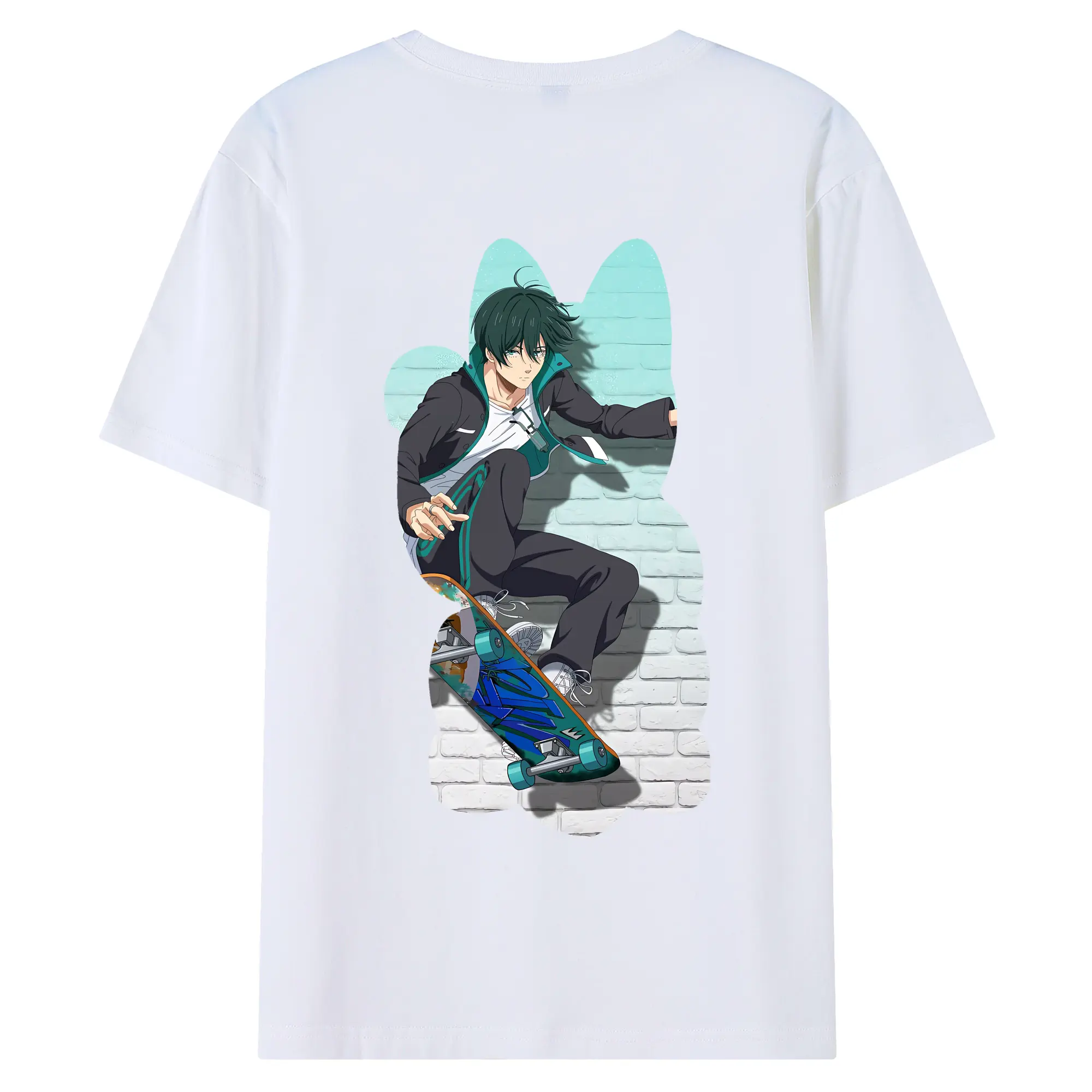 ブルーロック グッズ 糸師凛 - 綿100％ 半袖Tシャツ ・ バックプリント ・ 快適 通気性 ・ 日常使い 散歩 スポーツ用