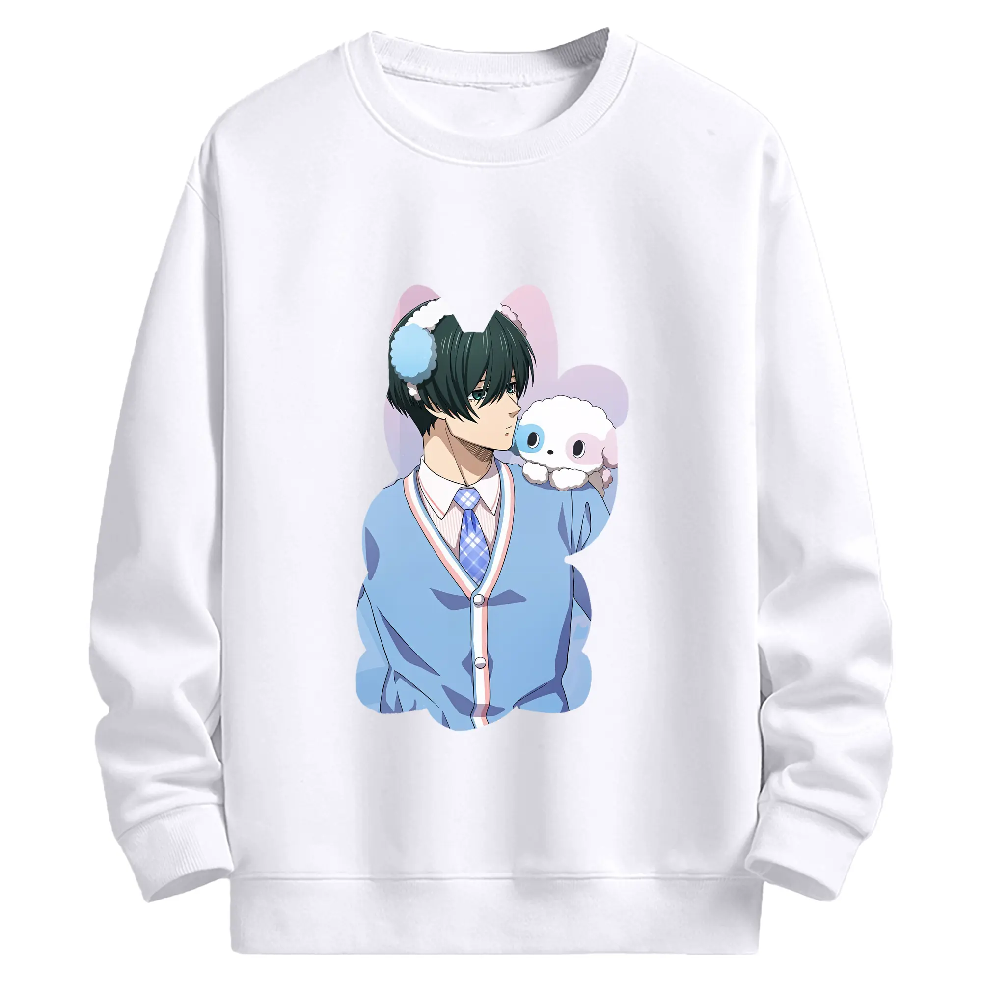 ブルーロック グッズ 糸師凛 - 高品質 クルーネック スウェット ・ コットン59％ ポリエステル41％ ・ ユニセックス 長袖 トレーナー ・ カジュアル デイリー スポーツ 散歩用