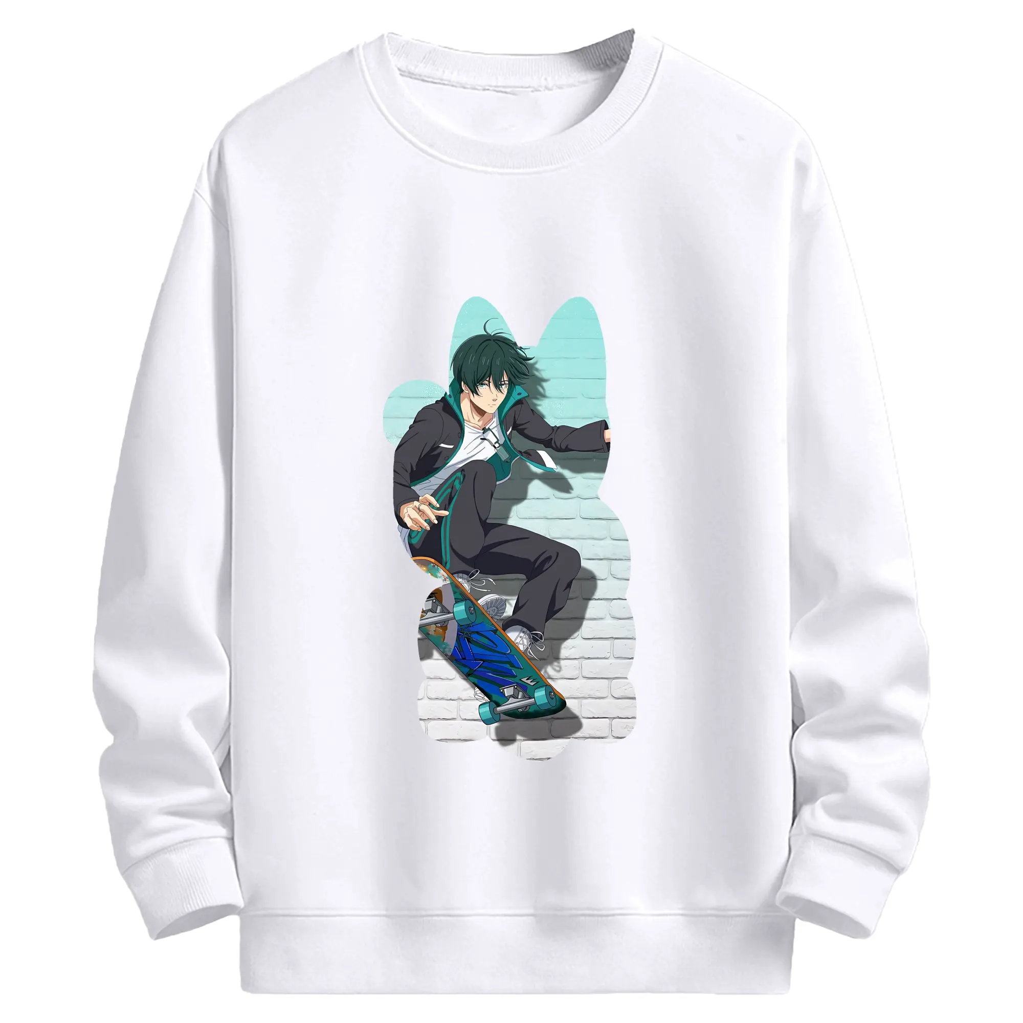 ブルーロック グッズ 糸師凛 - 高品質 クルーネック スウェット ・ コットン59％ ポリエステル41％ ・ ユニセックス 長袖 トレーナー ・ カジュアル デイリー スポーツ 散歩用