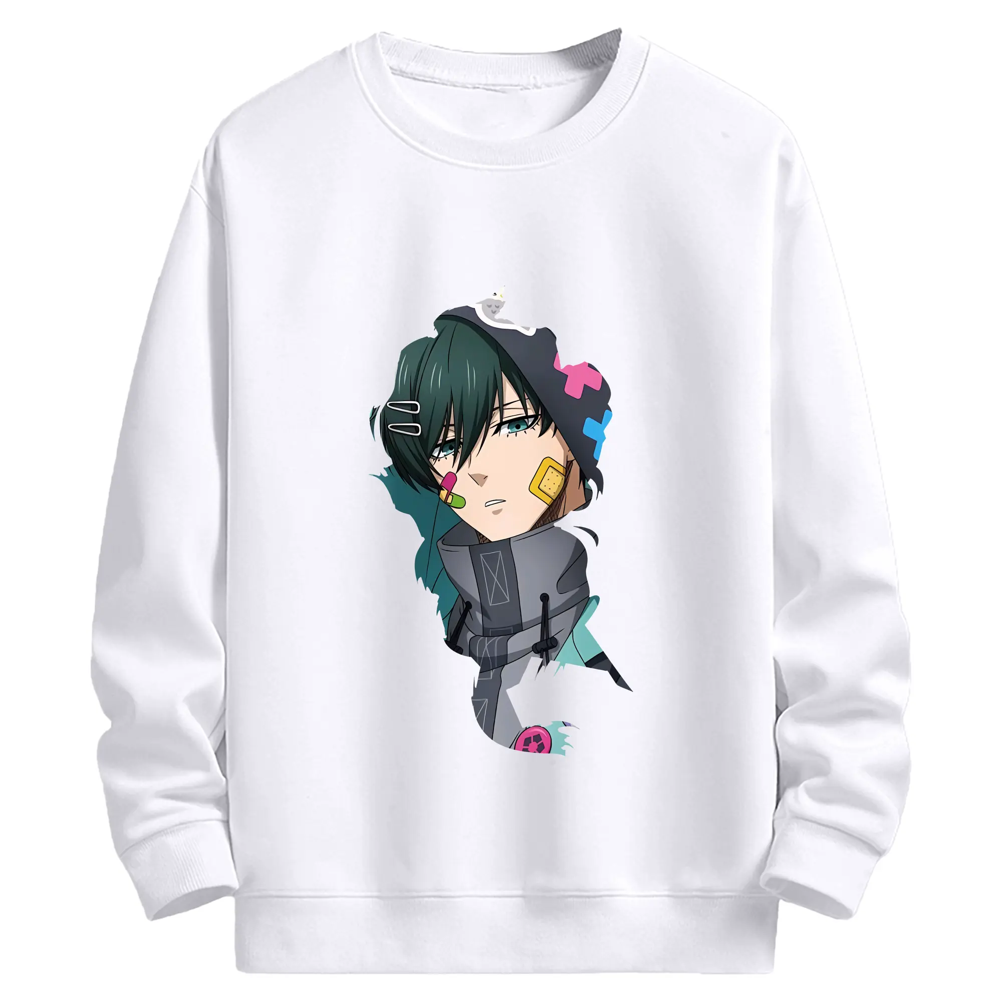 ブルーロック グッズ 糸師凛 - 高品質 クルーネック スウェット ・ コットン59％ ポリエステル41％ ・ ユニセックス 長袖 トレーナー ・ カジュアル デイリー スポーツ 散歩用