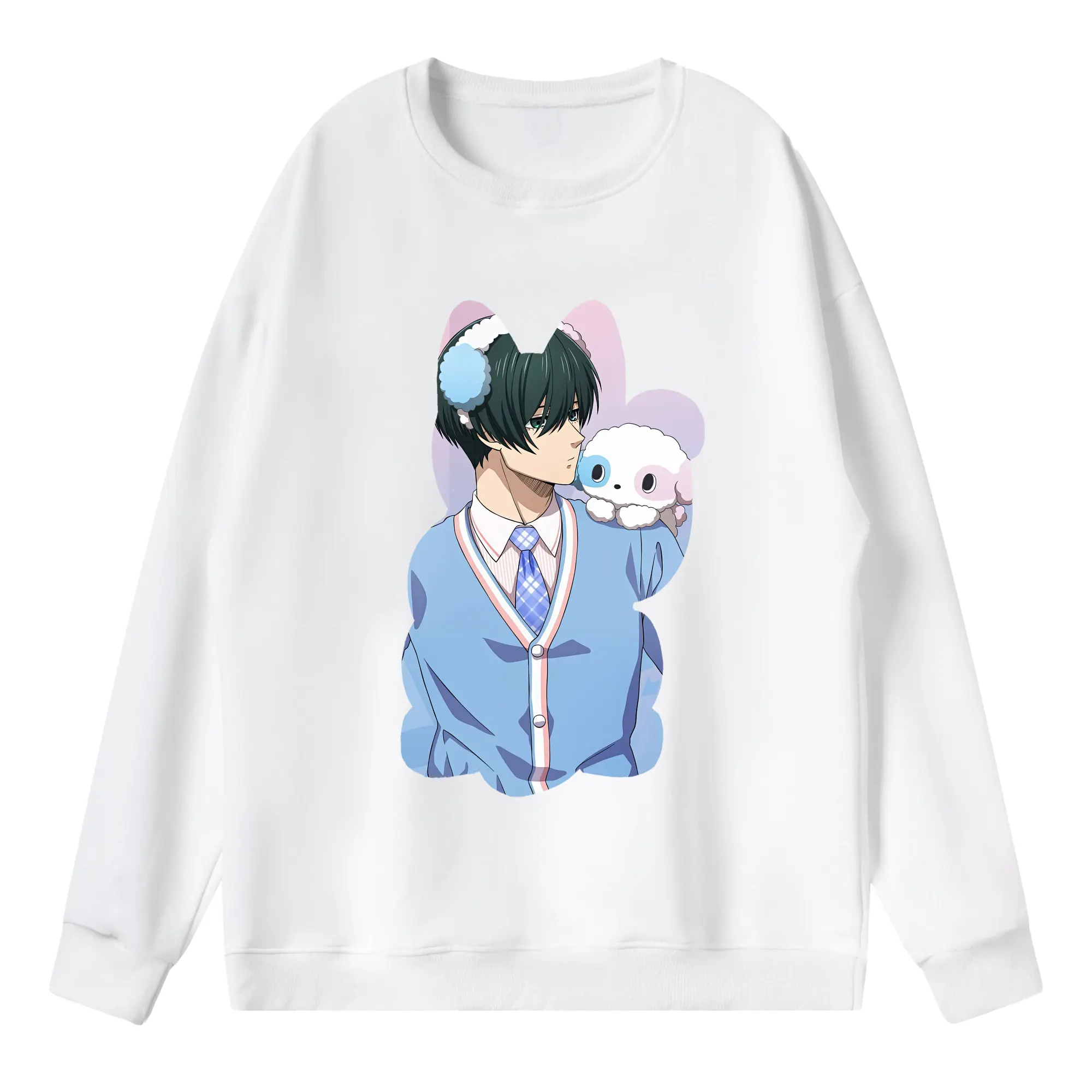 ブルーロック グッズ 糸師凛 - 薄手 クルーネック スウェット 裏毛260g · ポリエステル 春秋向け カジュアル 男女兼用 · トレーナー デイリー スポーツ 散歩に最適