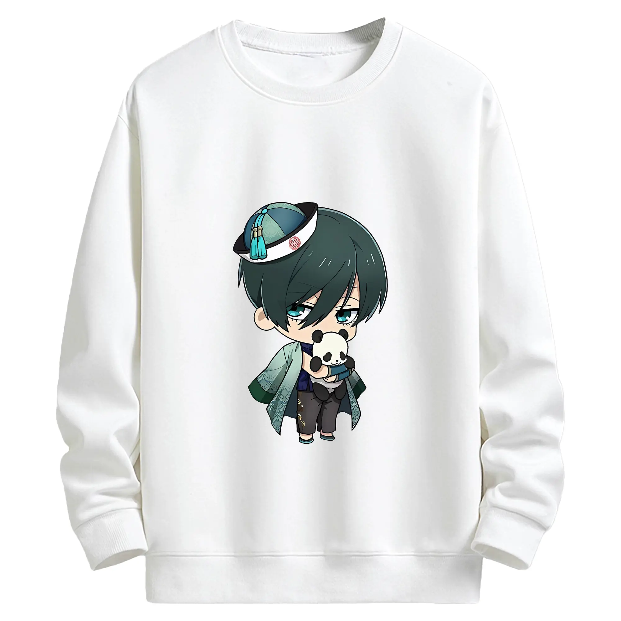 ブルーロック グッズ 糸師凛 - キッズ クルーネックスウェットシャツ ・ フロントプリント ・ 綿80％ ポリエステル20％ ・ 快適 通学 スポーツ 日常使い お散歩用