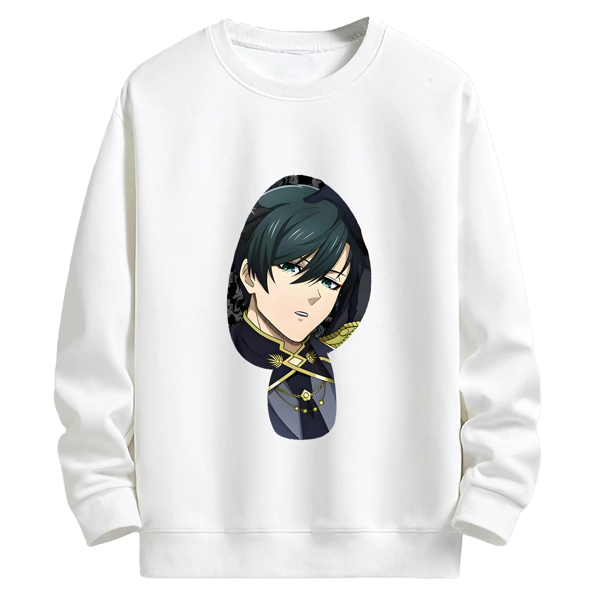 ブルーロック グッズ 糸師凛 - キッズ クルーネックスウェットシャツ ・ フロントプリント ・ 綿80％ ポリエステル20％ ・ 快適 通学 スポーツ 日常使い お散歩用